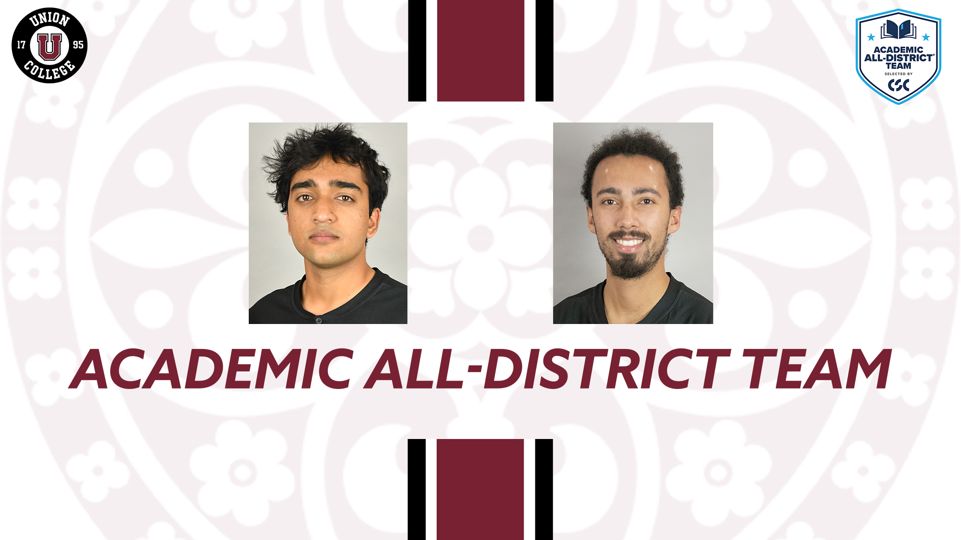 Arhan Gupta and Solen Bellemare Academic All-District