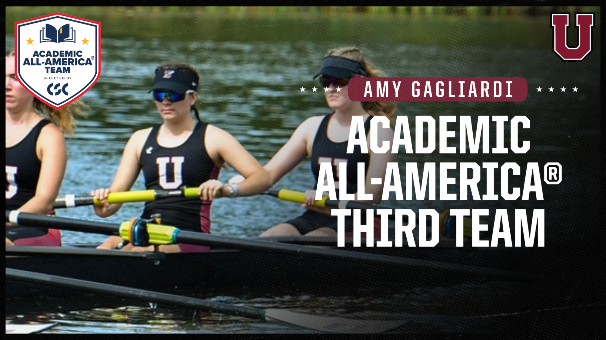 A photo of a women's rower with 
