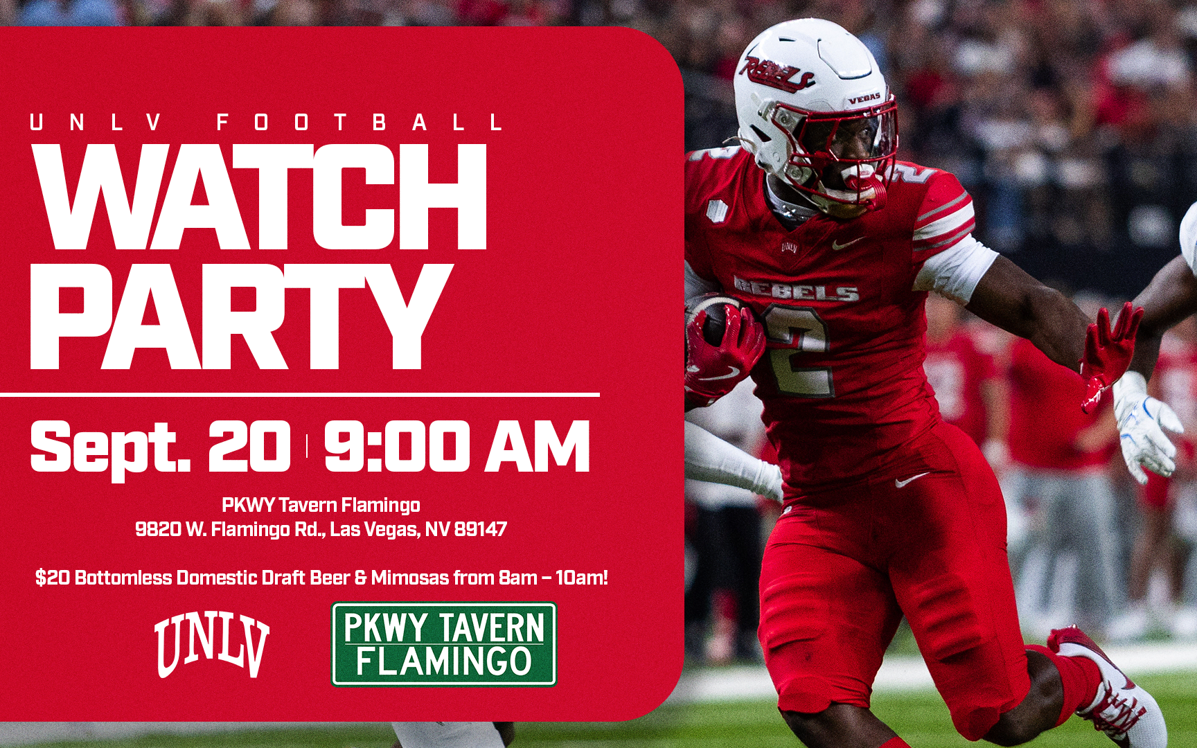 UNLV Football To Appear On National TV At Least Nine Times In 2025 Miami Watch Party