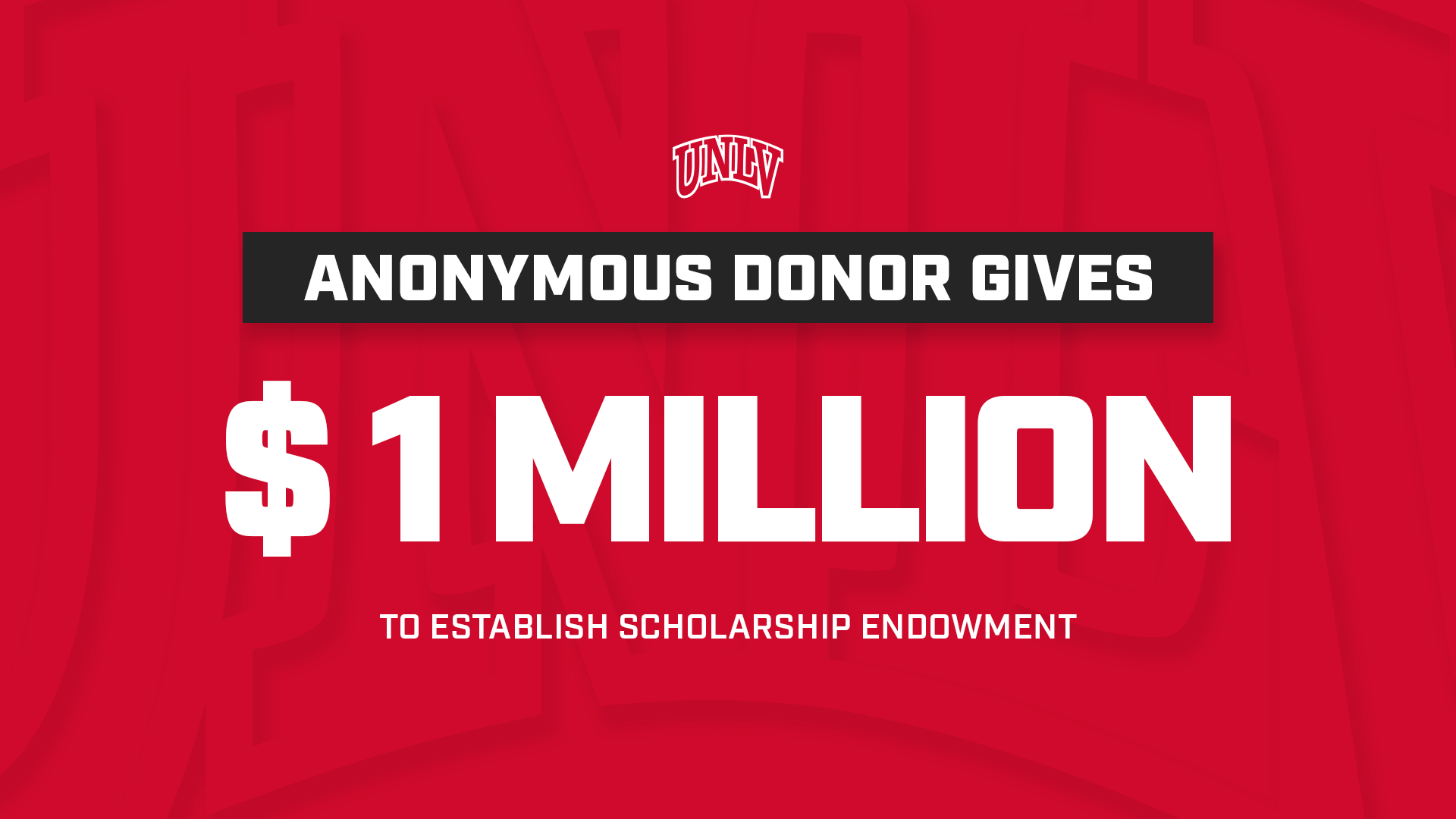 $1 Million Anonymous Gift