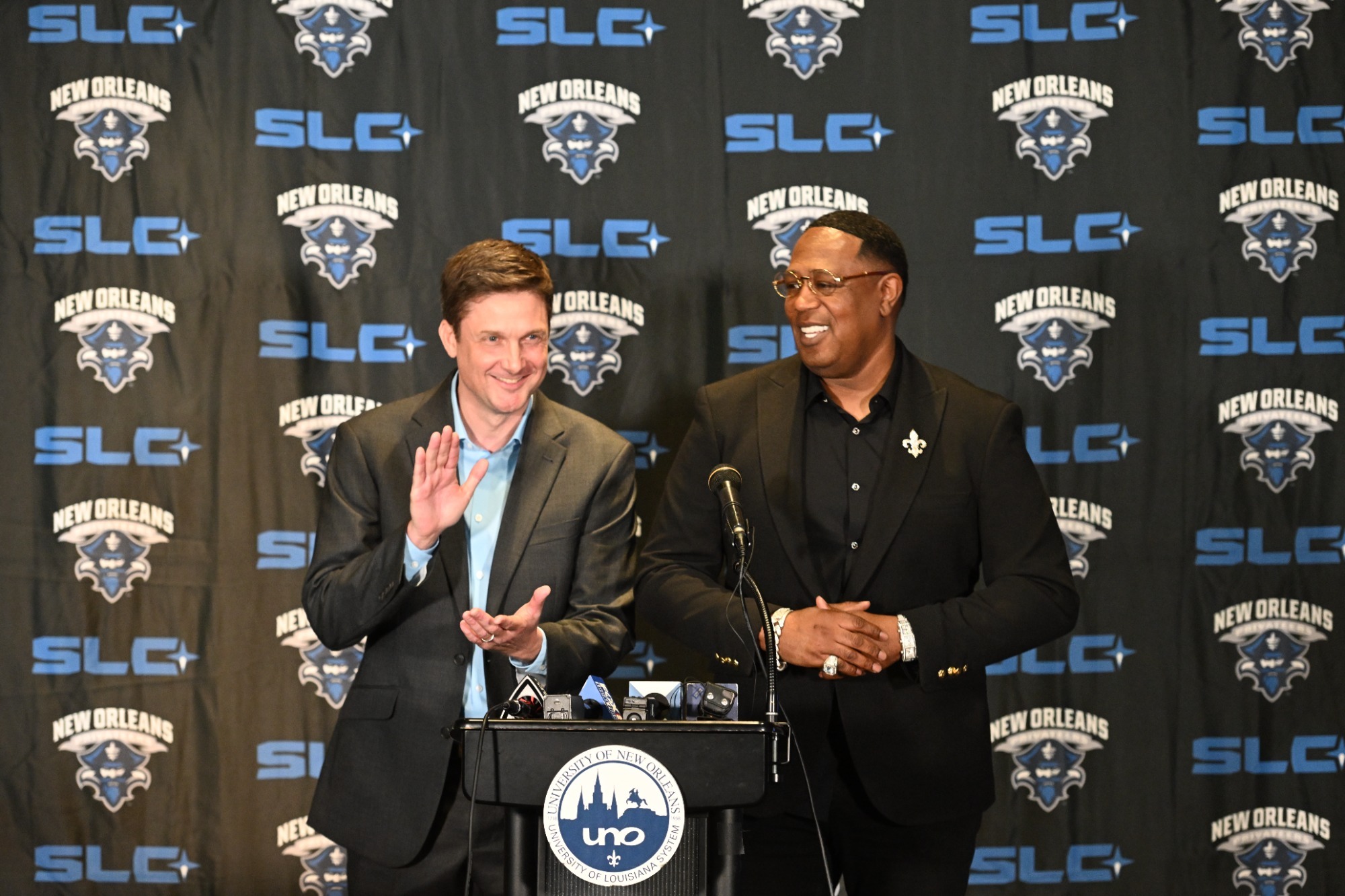 Stacy Hollowell and Master P