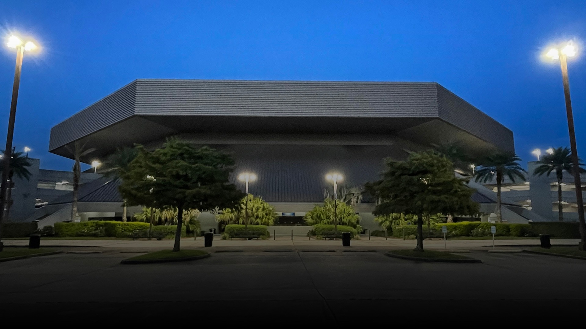 Lakefront Arena at Night