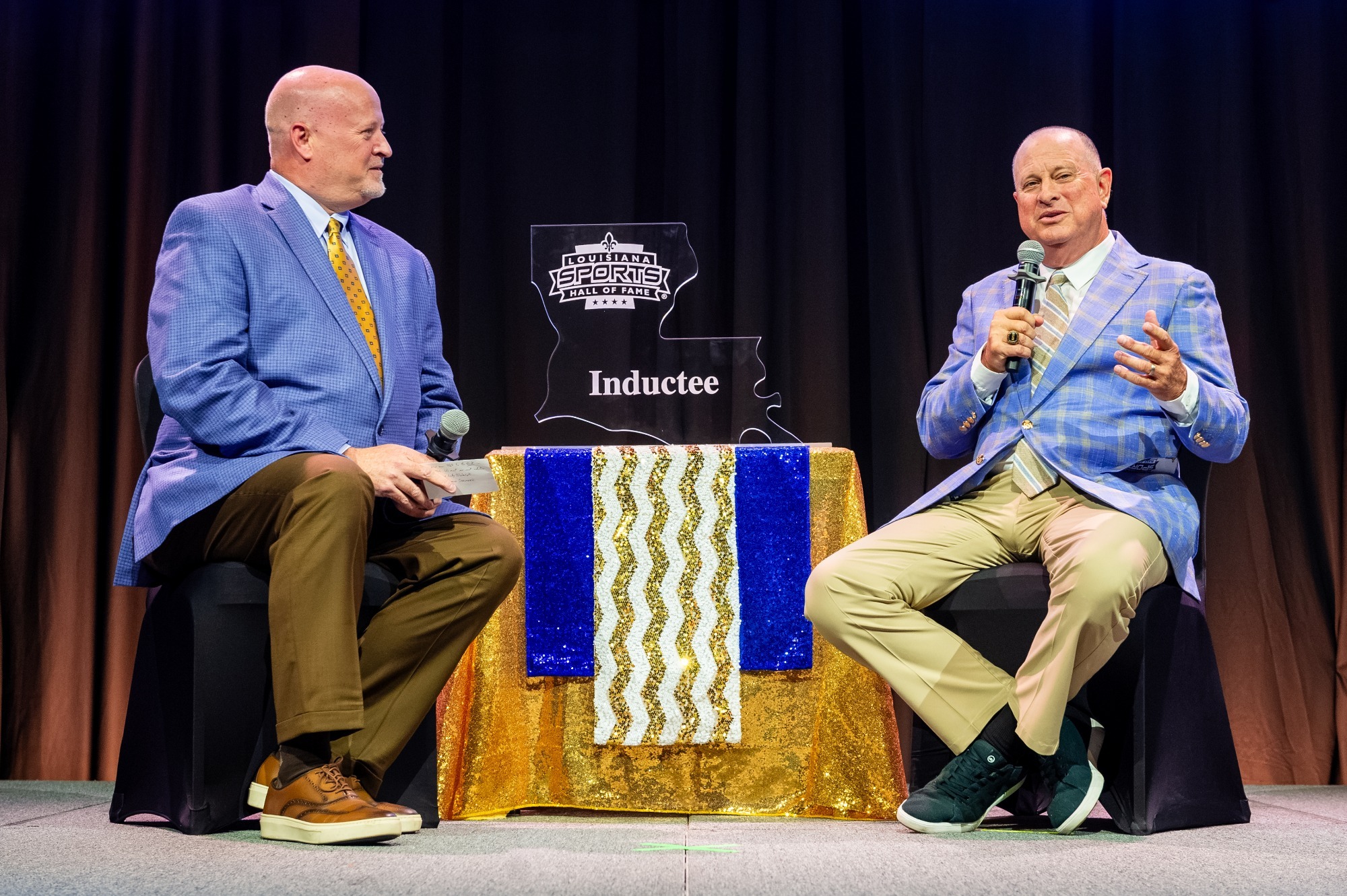 John Brady (right) - Louisiana Sports Hall of Fame