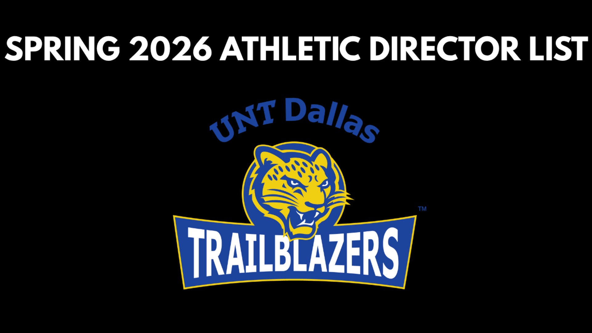 2026 Spring Athletic Director List