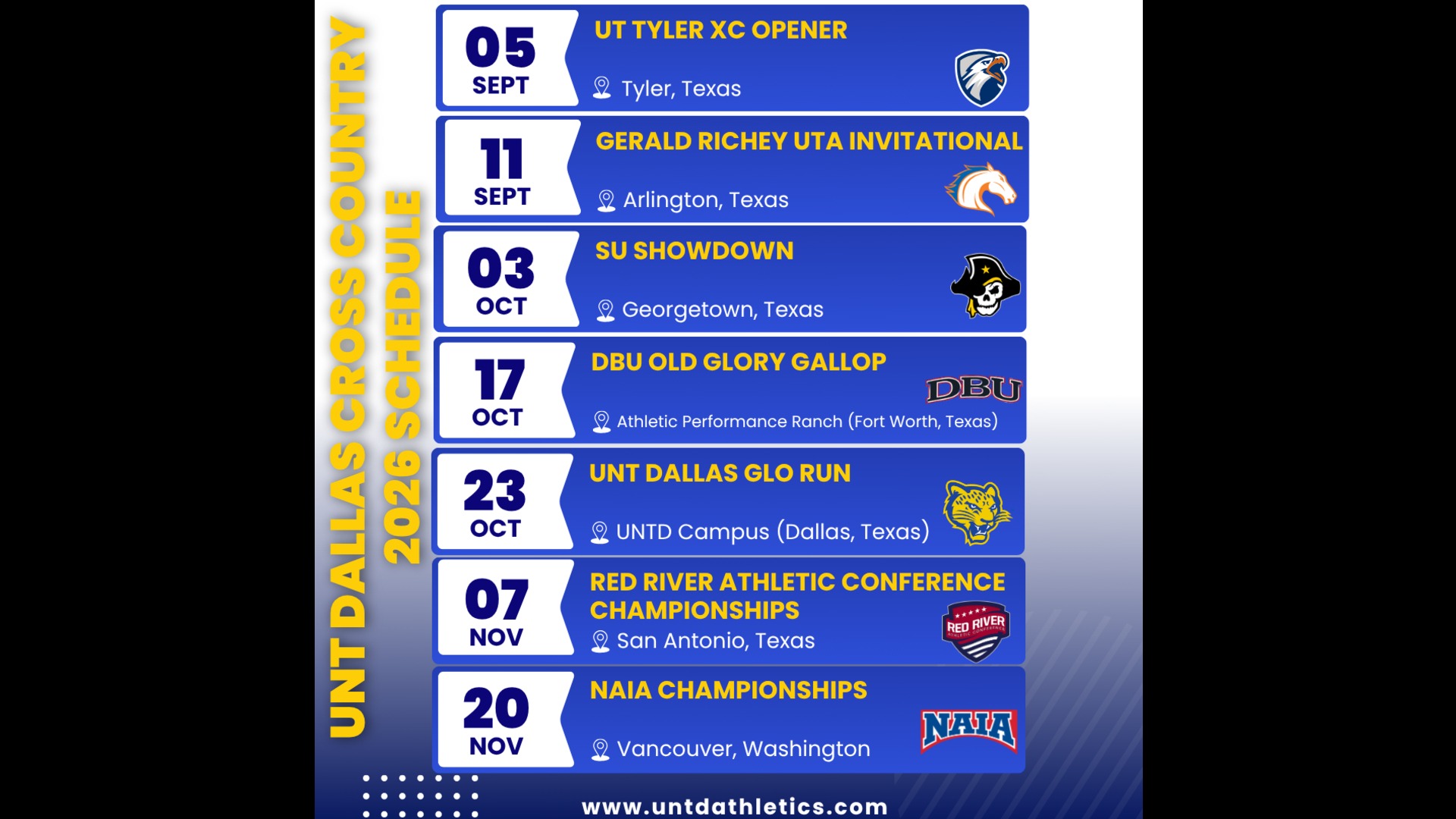 2026 Fall Schedule Release Photo