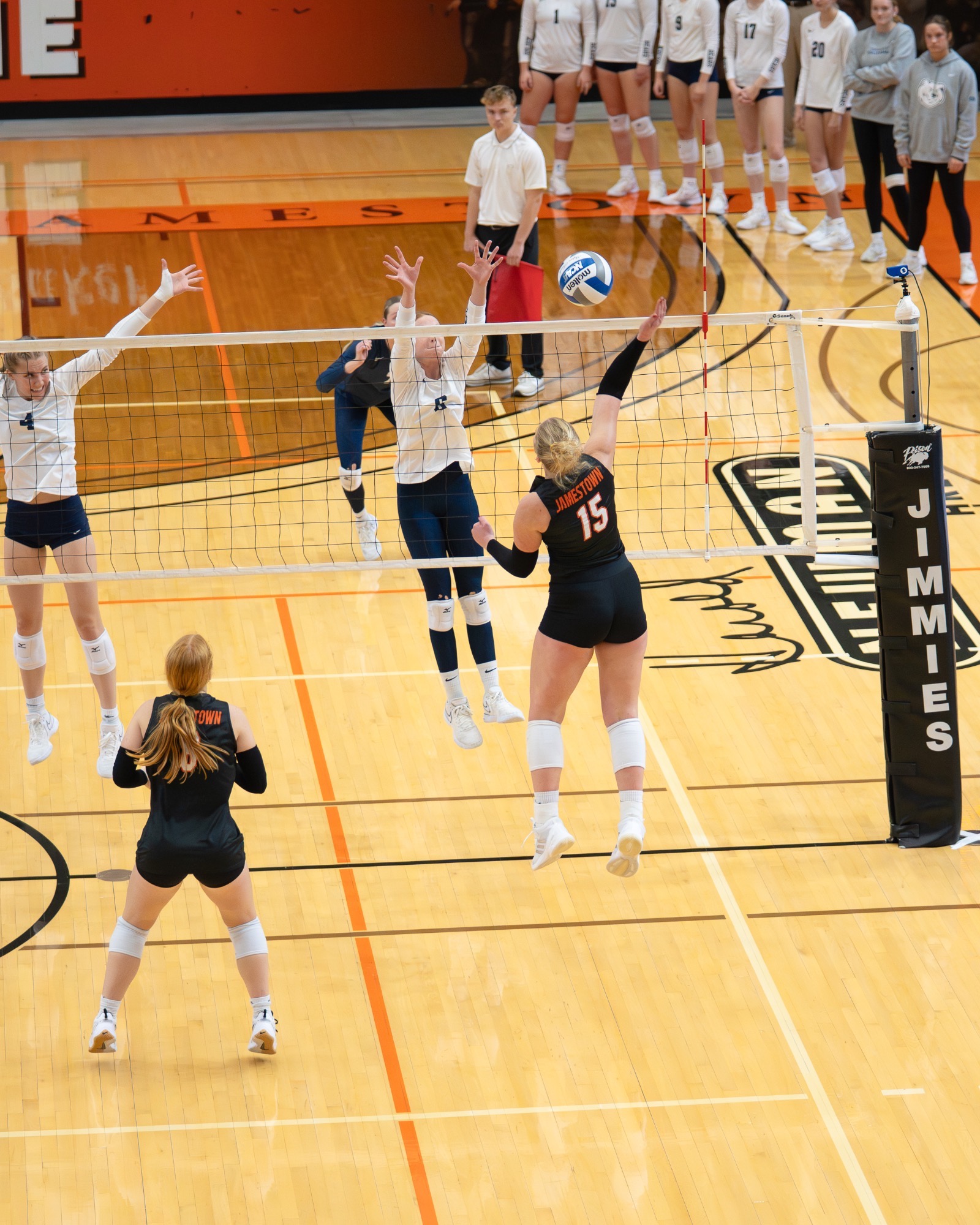 Ava Mueller Attacks Ball 