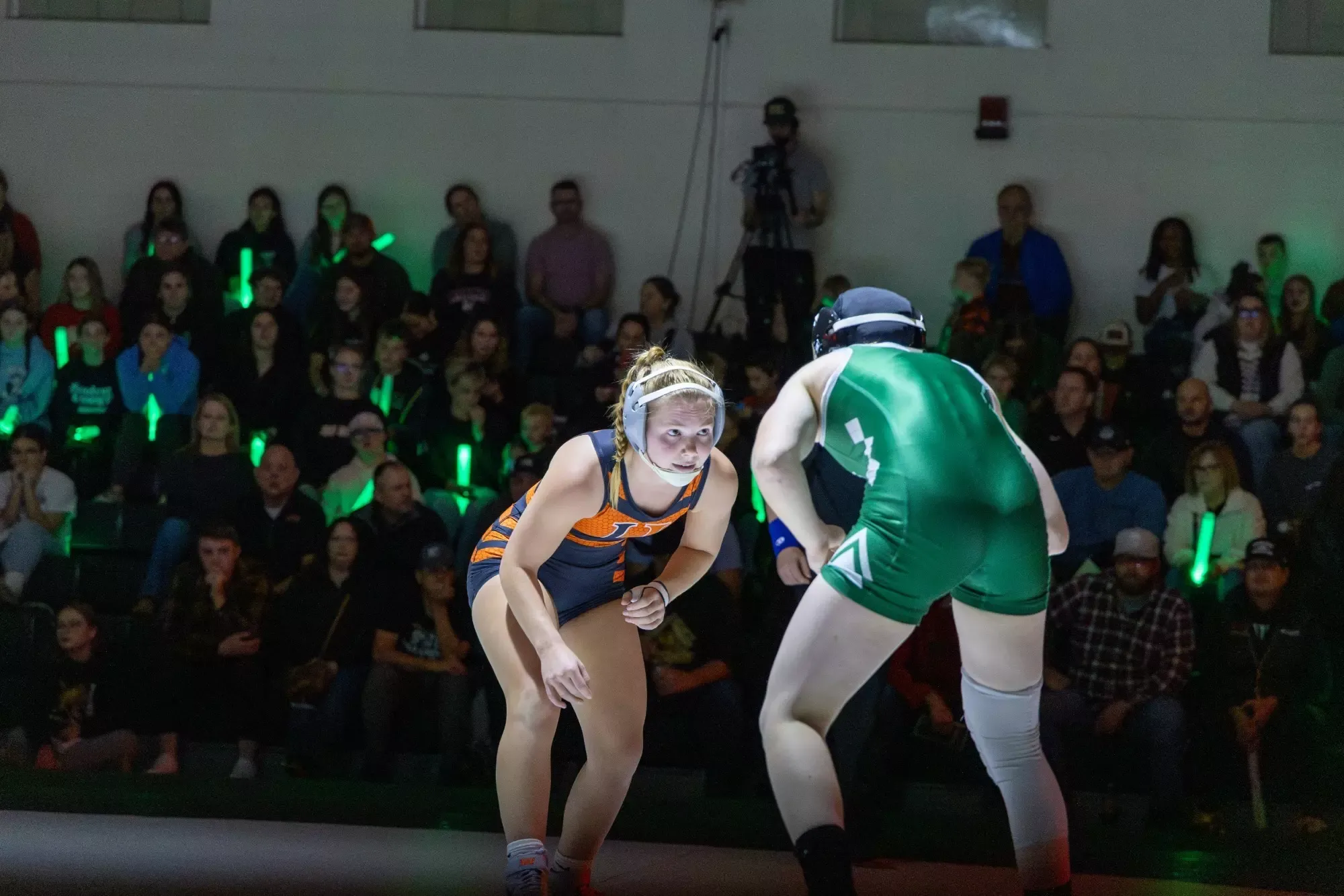The Jimmie women's wrestling team took on Bismarck State College in a dual on November 20, 2025