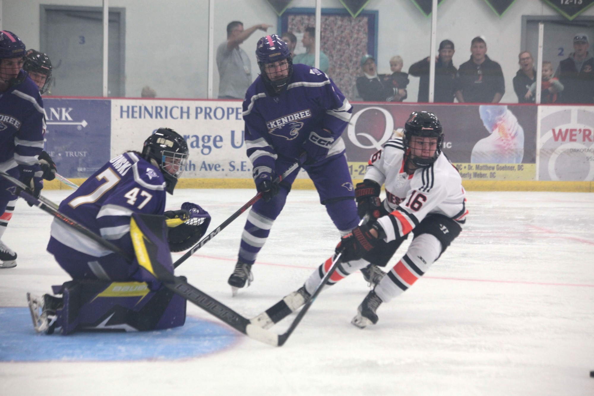 Paige Zimiga (16) is pictured against McKendree University on October 12, 2025