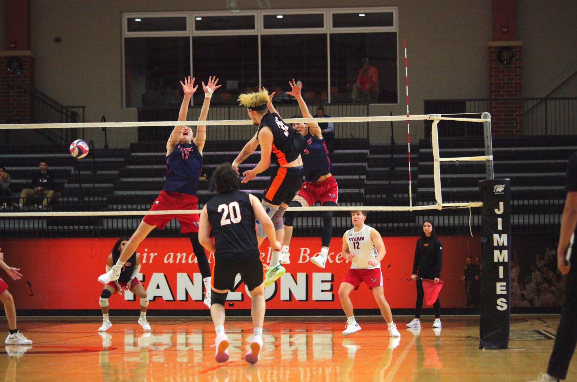 Tomasz Swiderski Jumps and Spikes the Ball 