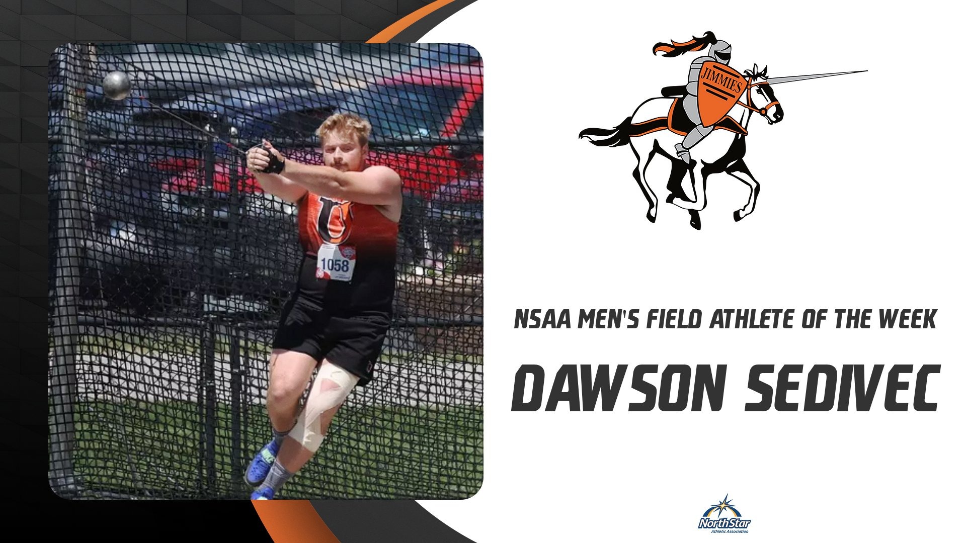 Dawson Sedivec was named NSAA Field Athlete of the Week