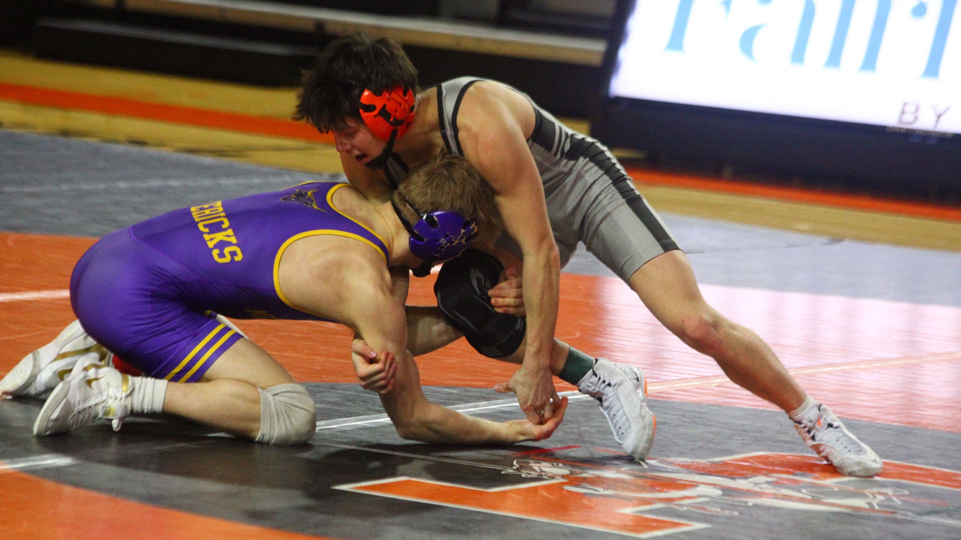 The Jimmie men's wrestling team battled Southwest Minnesota State in a dual on January 31, 2026