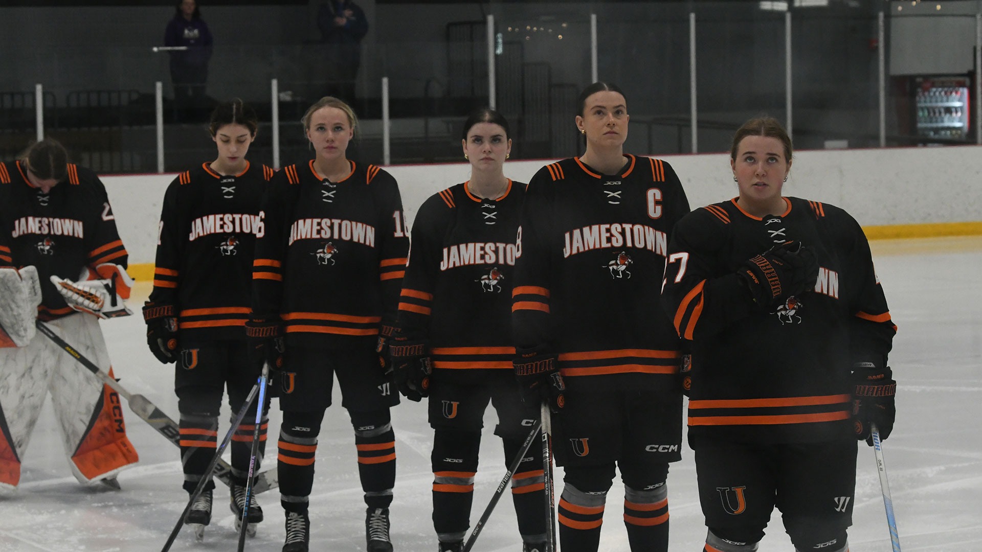 The Jimmie D1 women's hockey team defeated Lindenwood 1-0 on February 20, 2026