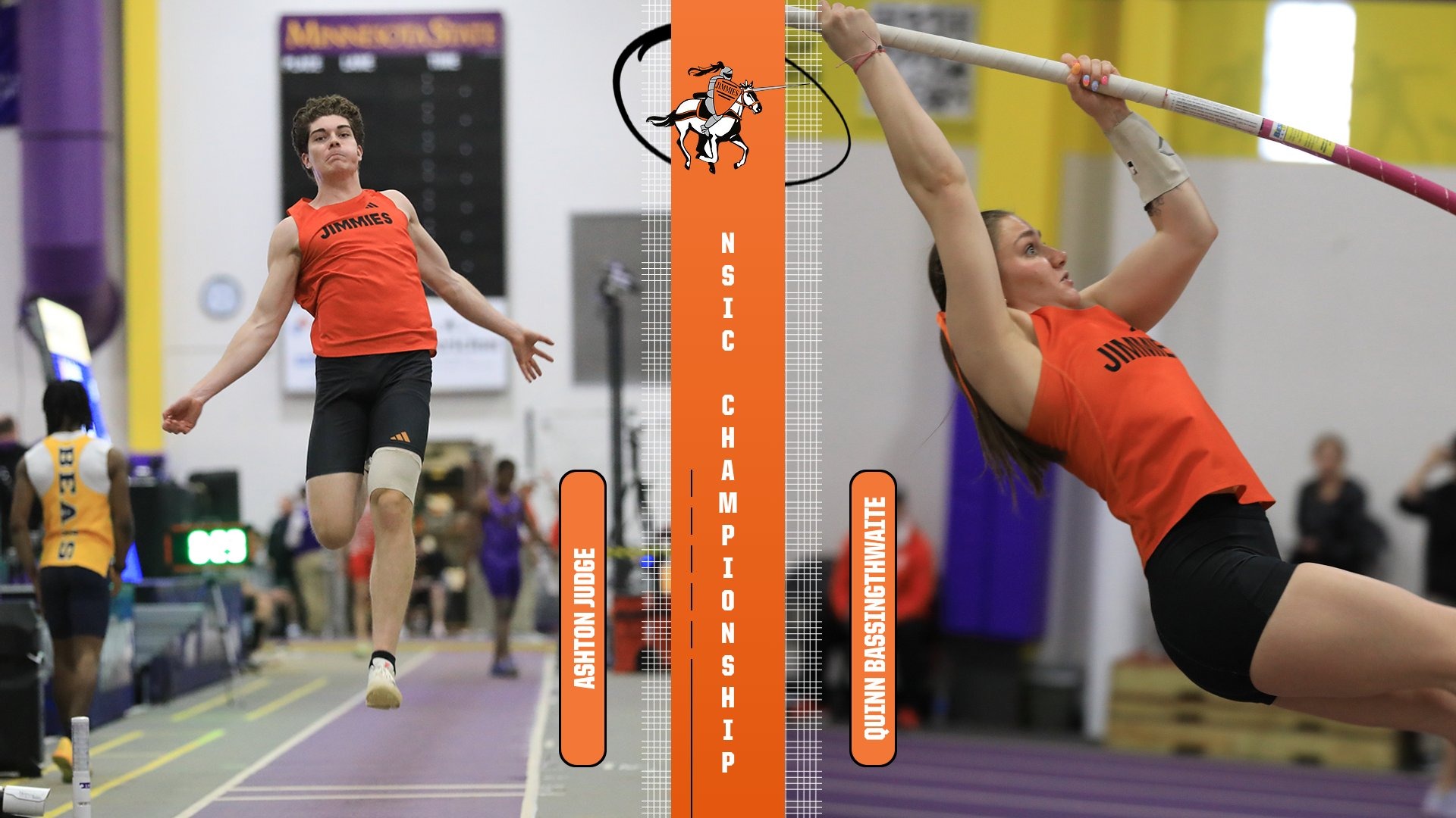 Ashton Judge and Quinn Bassingthwaite both competing at the NSIC Championship