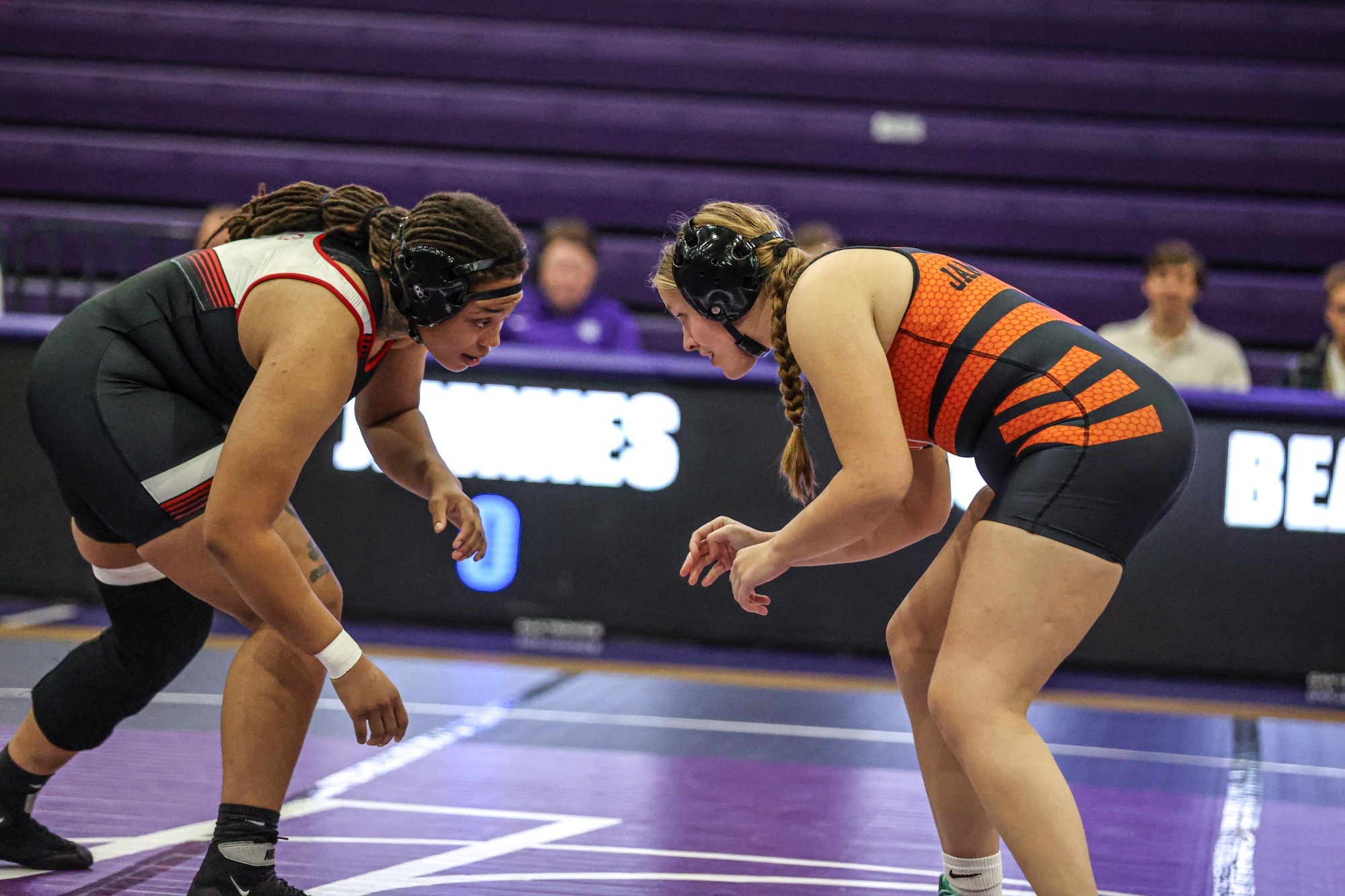 The Jimmie women's wrestling team took on Minot State in a dual on February 8, 2026