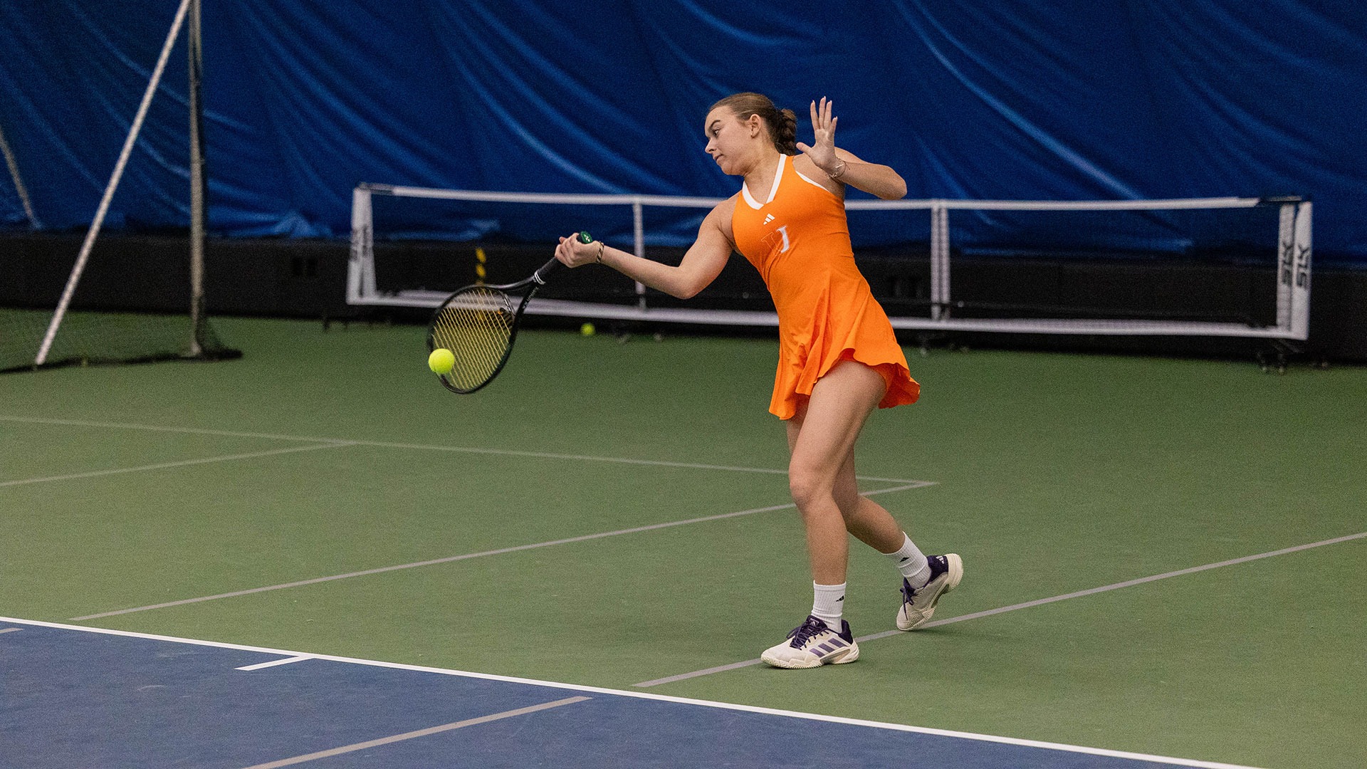 The Jimmie women's tennis team lost 5-2 to Minnesota State on March 21, 2026