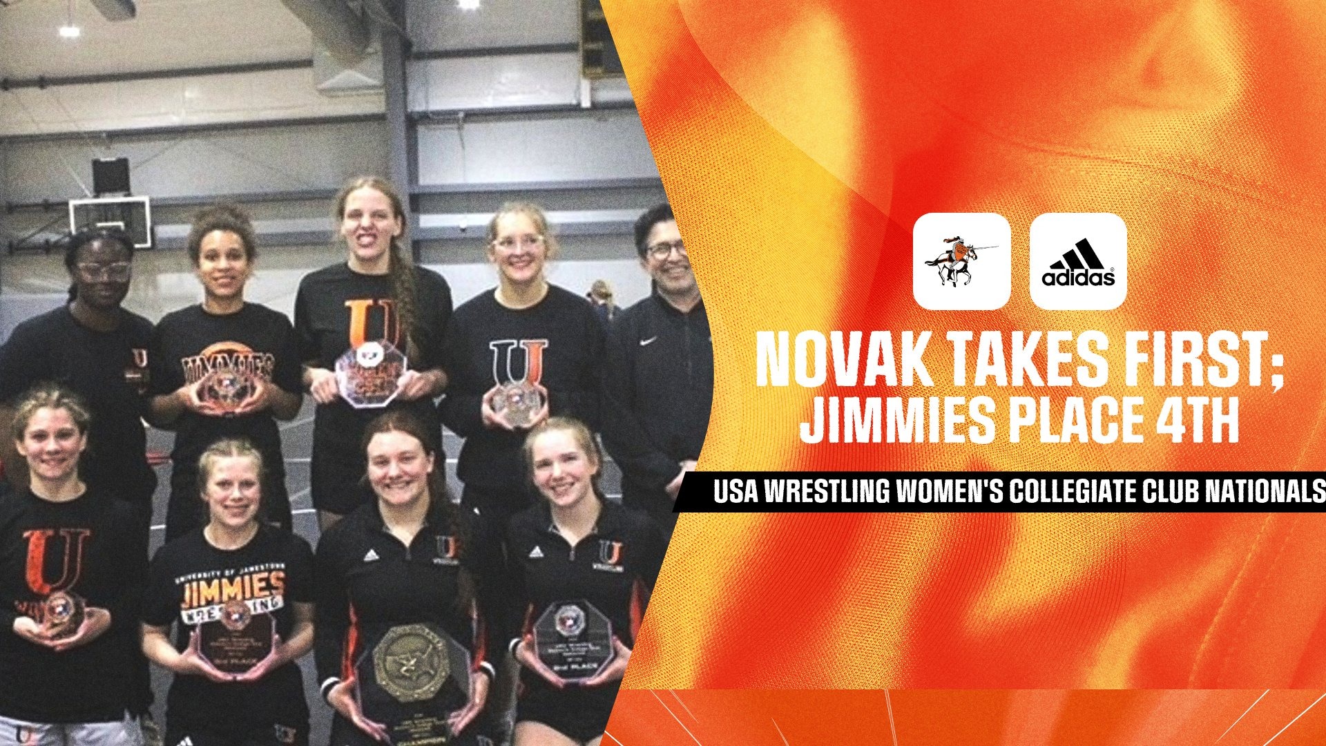 The Jimmie women's wrestling team took fourth at the USA Wrestling Women's Collegiate Club Nationals