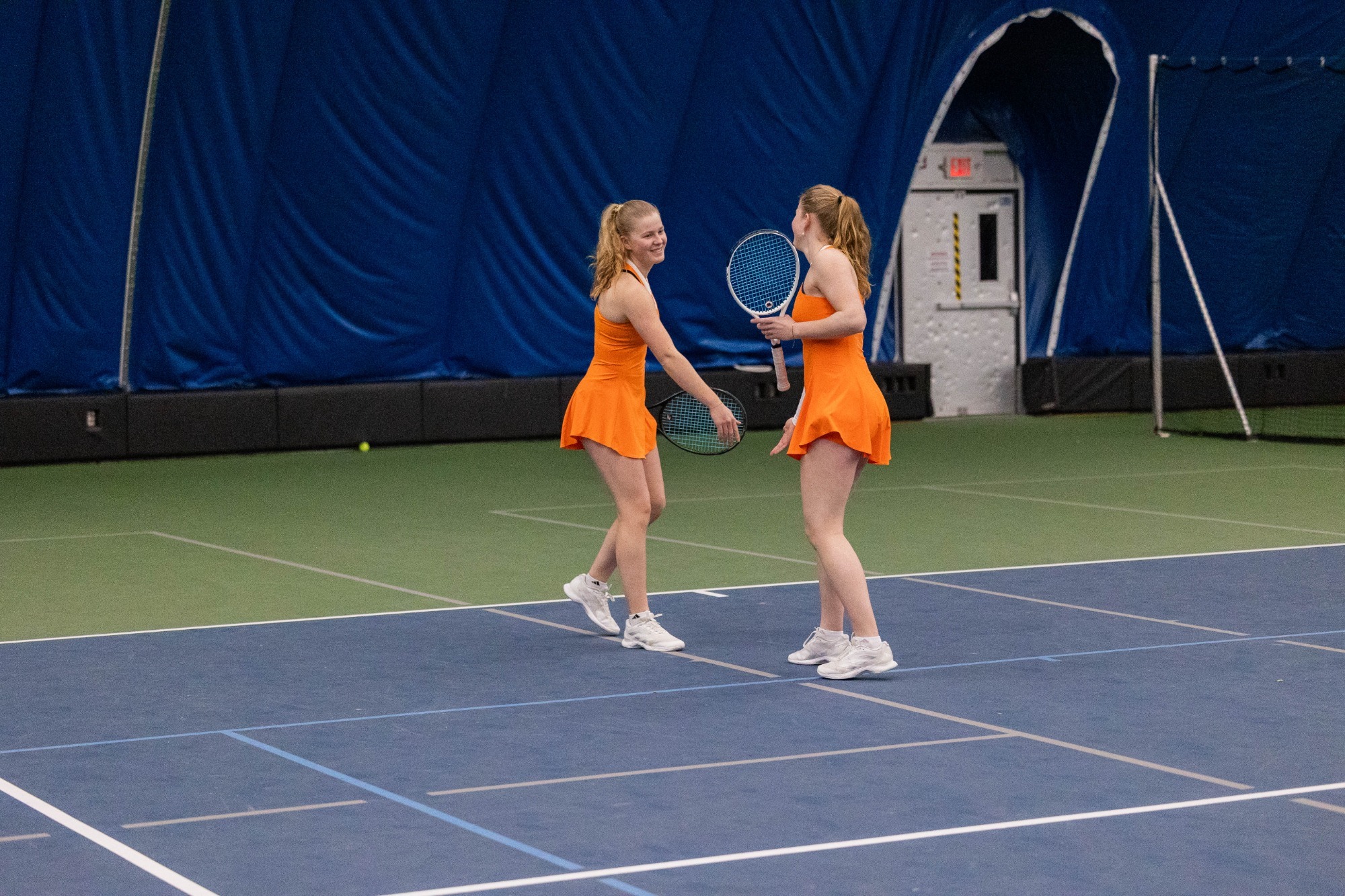 The van Zeijl sisters were a perfect 11-0 in doubles competition this season.