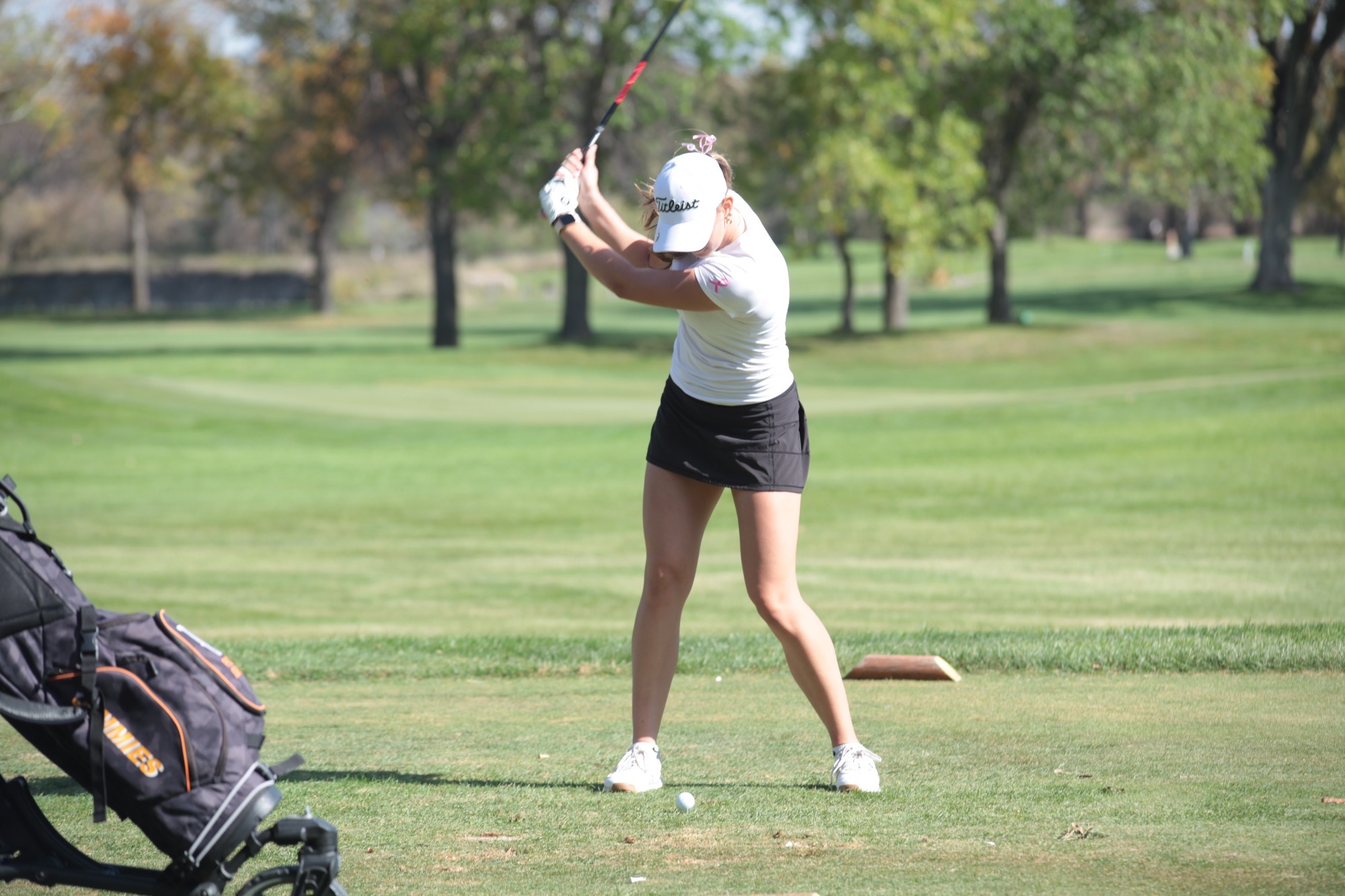 Layla McCasson tees off at the Jimmie Invite 