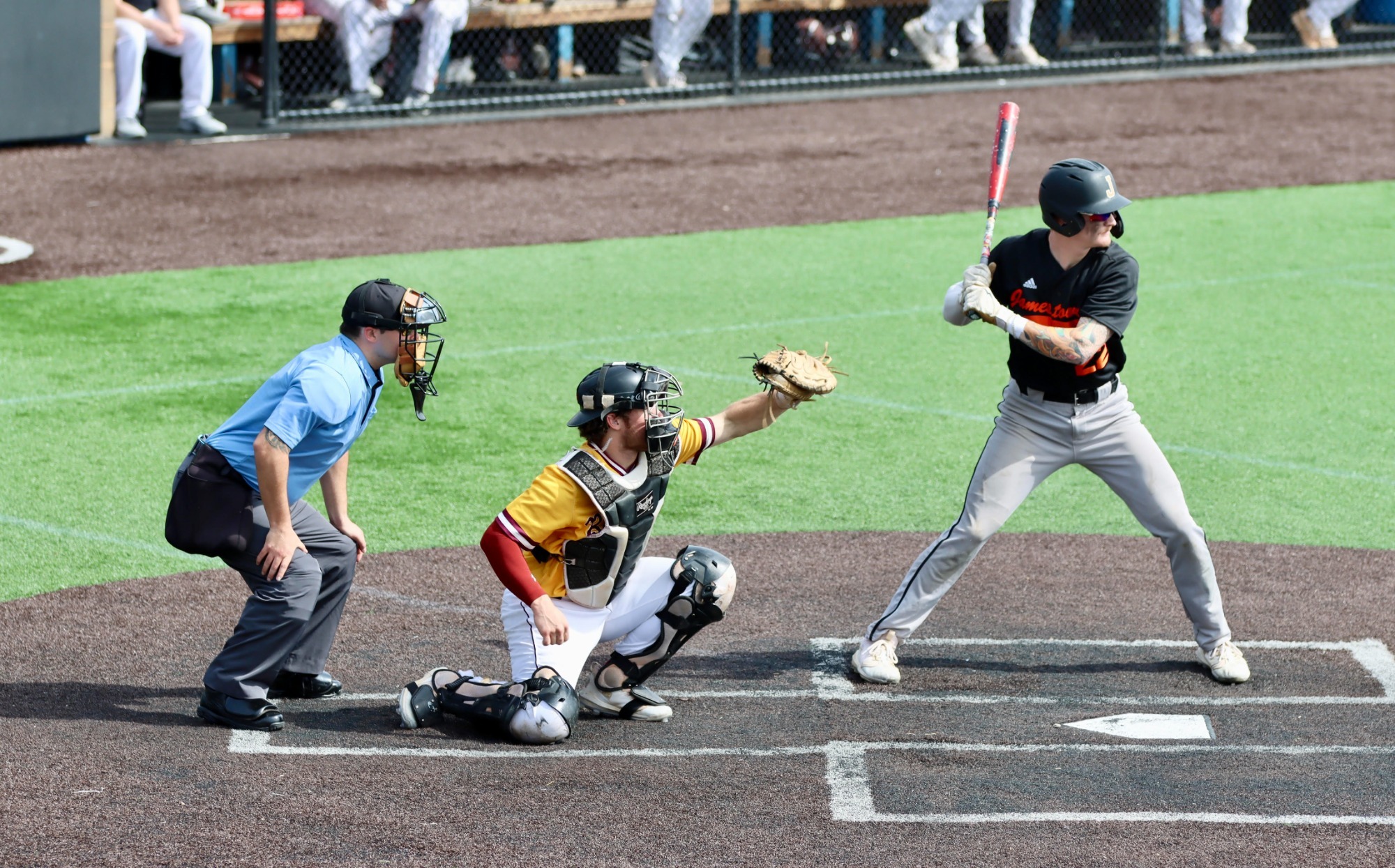 The Jimmie baseball team split a doubleheader on Sunday, April 12, 2026