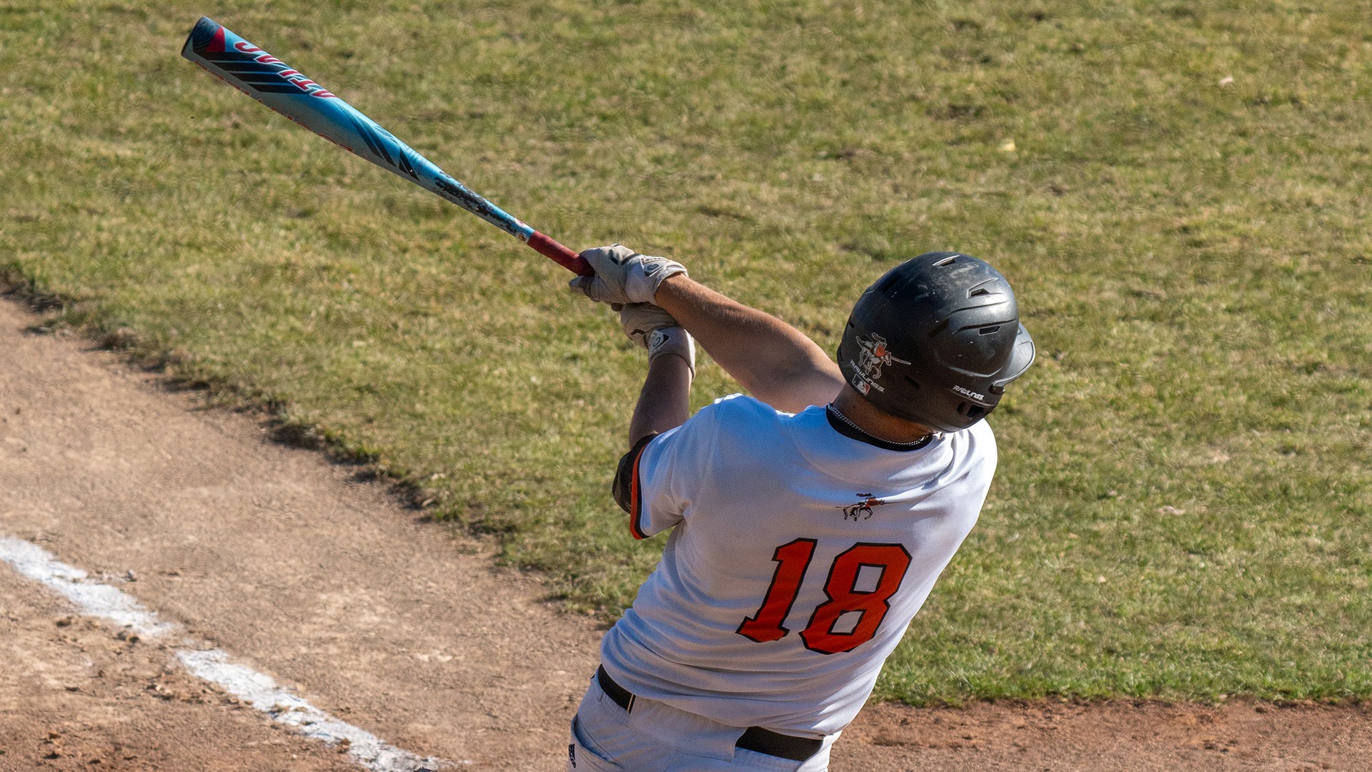Ben Patton takes a swing at Jack Brown Stadium earlier this season