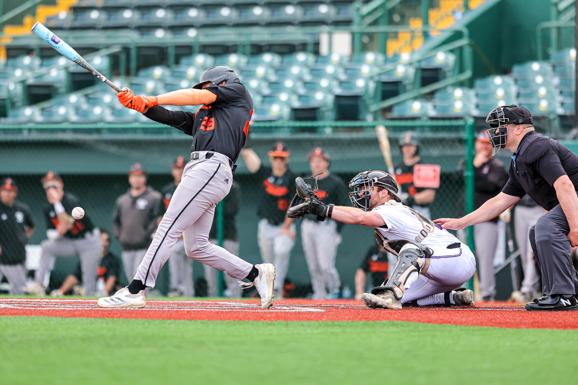 The Jimmie baseball team lost a doubleheader to Sioux Falls on April 29, 2026