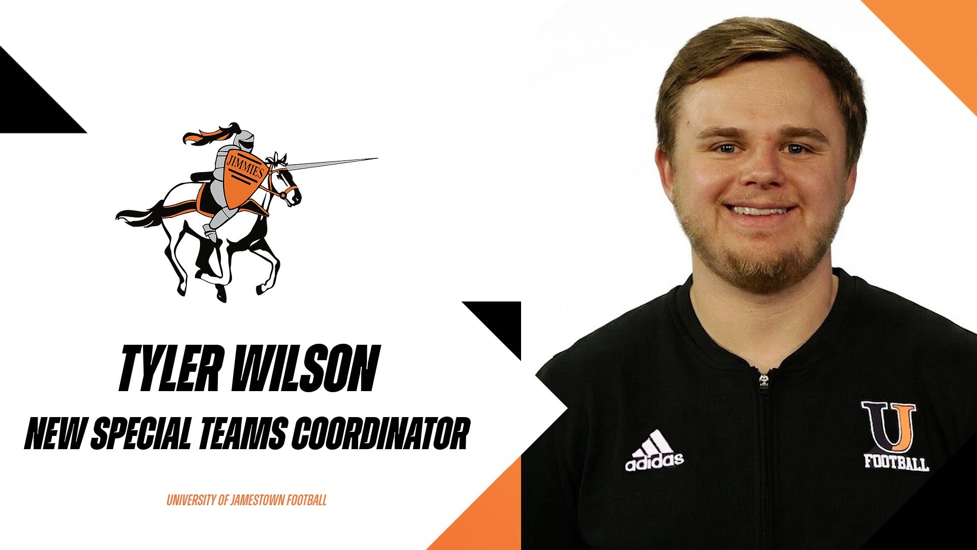 Tyler Wilson joins the Jimmie football coaching staff as special teams coordinator in 2026