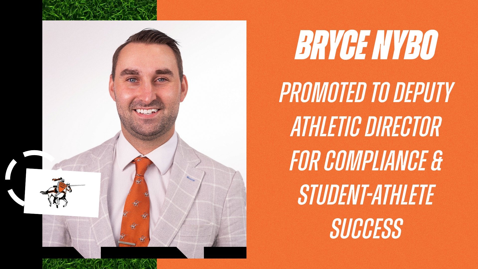 Bryce Nybo was promoted to Deputy AD for Compliance and Student-Athlete Success