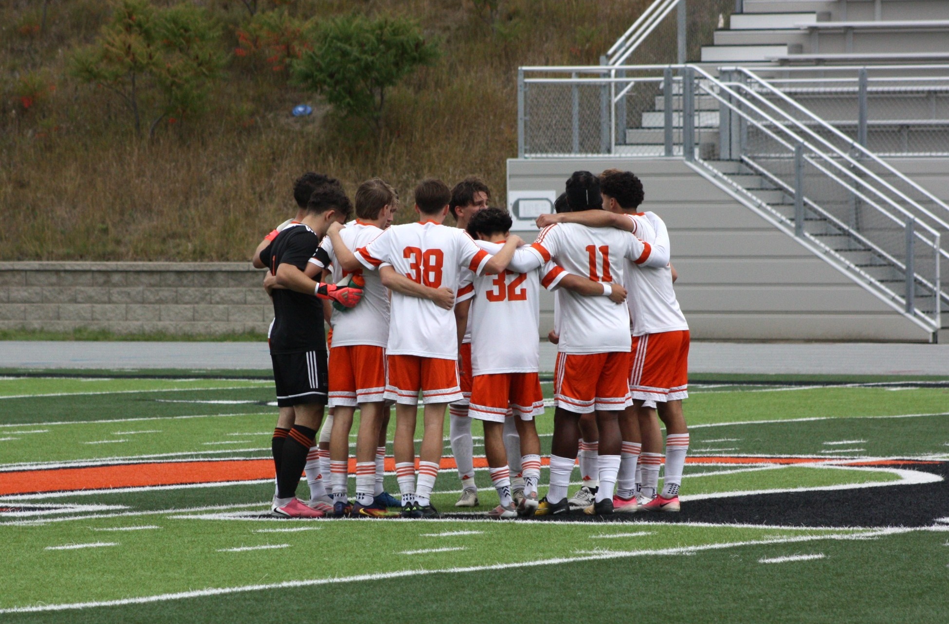 Jimmie Men's Soccer Pregame Huddle vs. Dakota Wesleyan