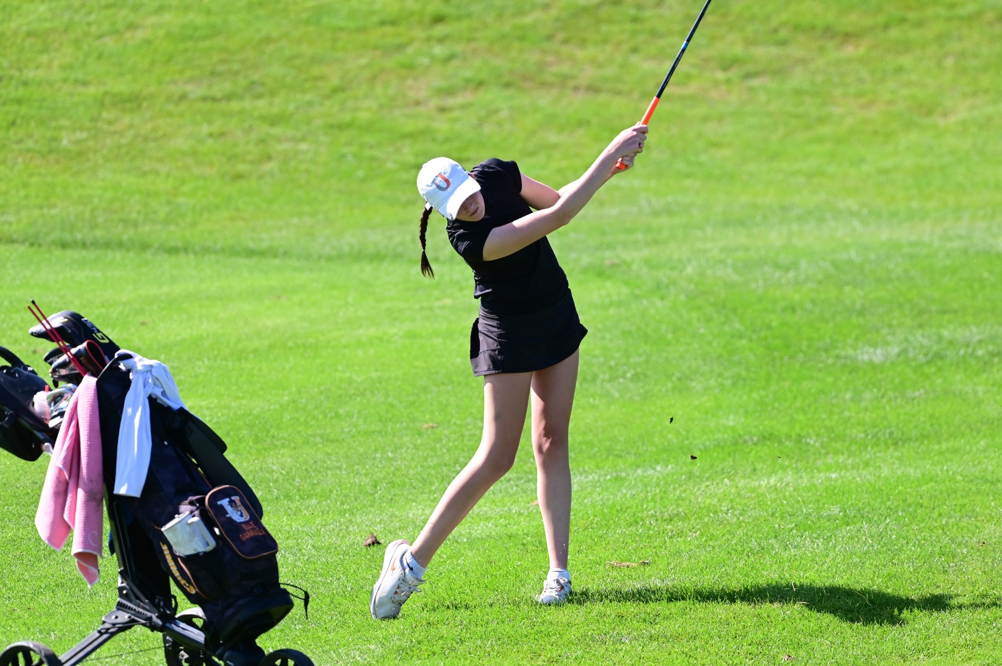 Ellie Garavaglia hits a shot during the United Printing Marauders Invitational on September 29, 2026