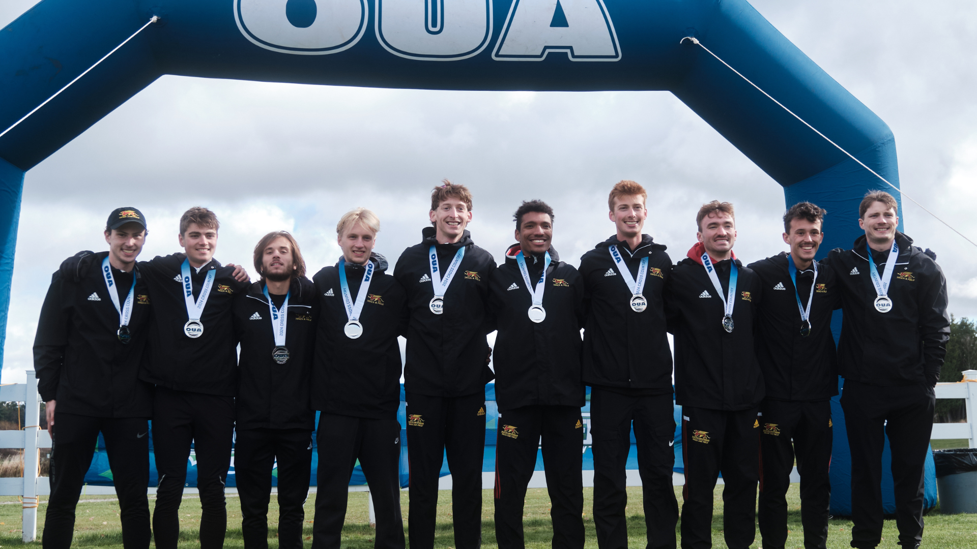 Men's cross country - OUA silver medalists at 2024 OUA Cross Country Championships
