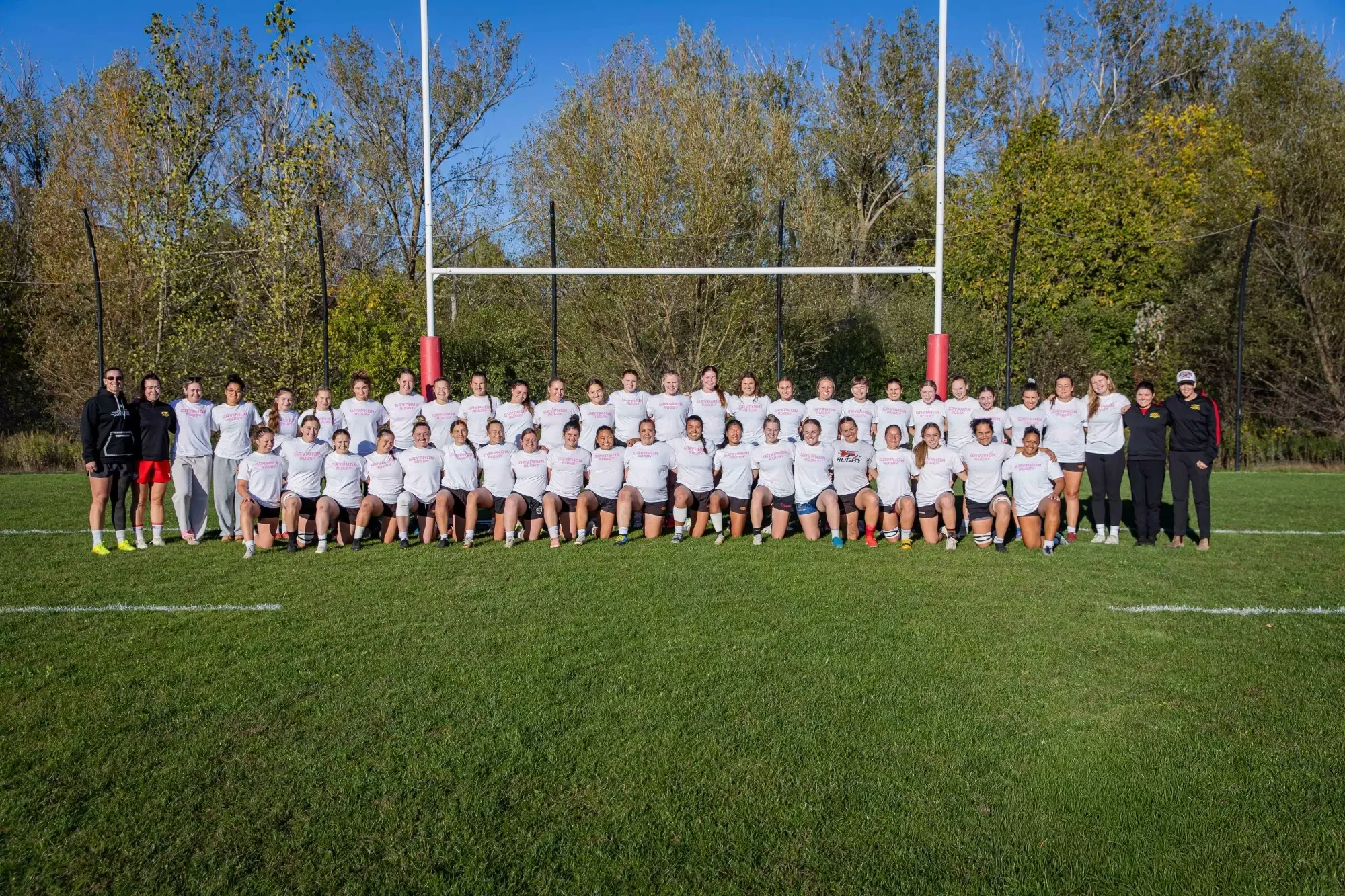 2025-26 Gryphons Women's Rugby Team Photo