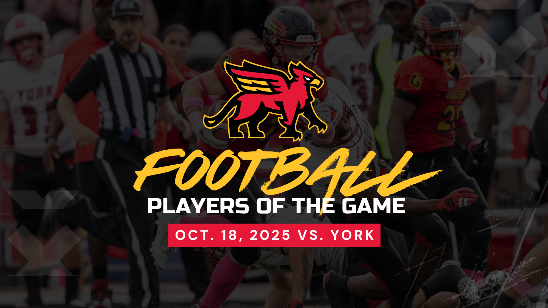 web - Gryphon FB POG - Week 9 vs York (Oct. 18)