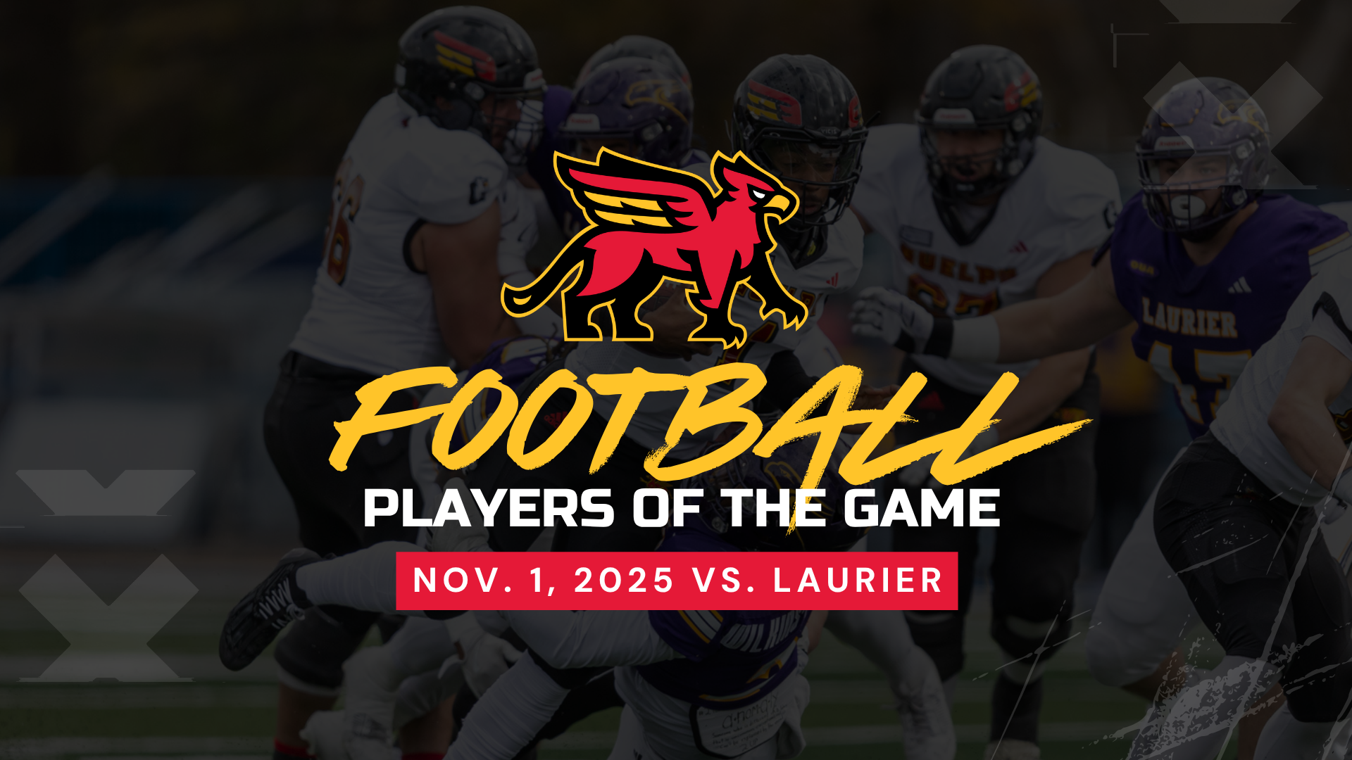 web - Gryphon FB POG - OUA SF vs Laurier (Nov. 1)