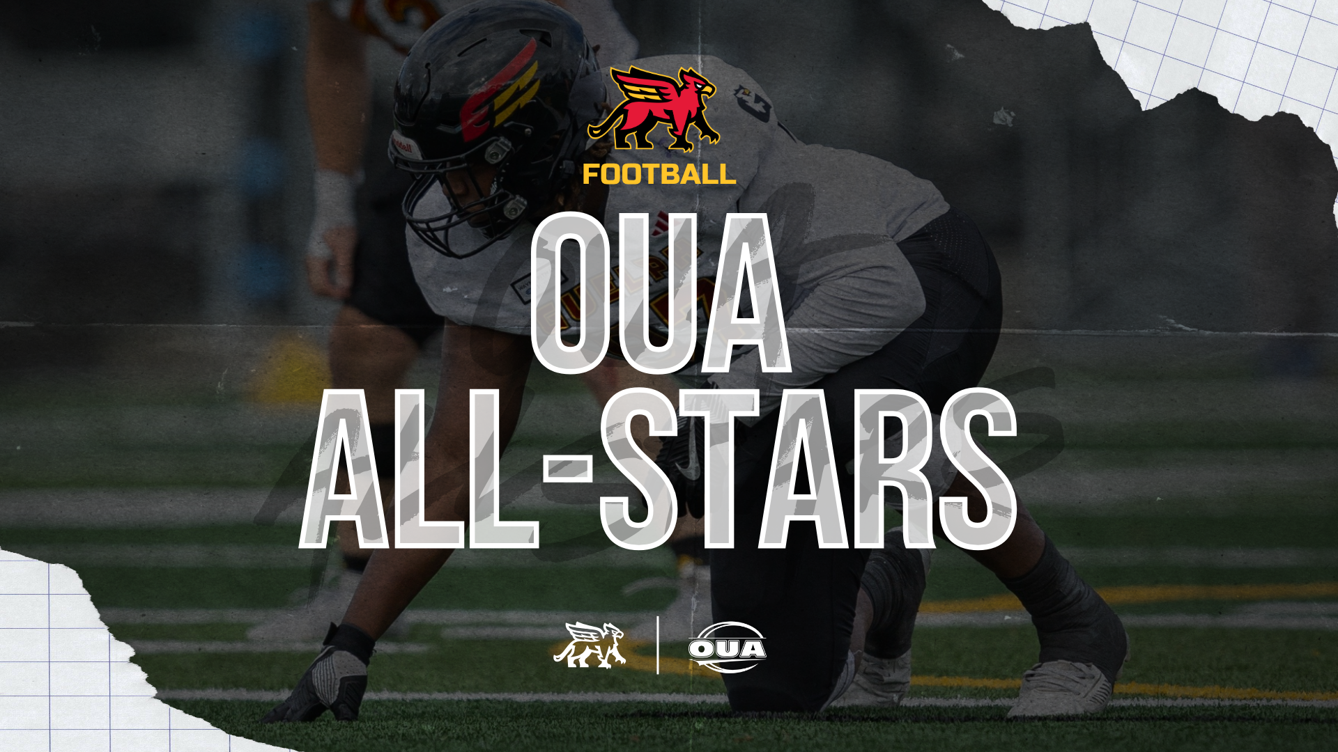 Gryphon logo above text 