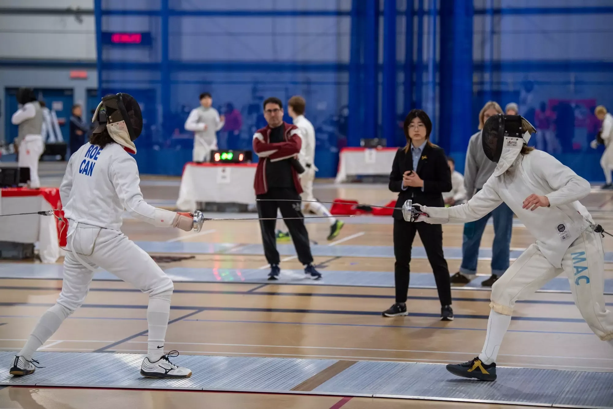 Gryphons men's fencing at 2025 OUA Championship