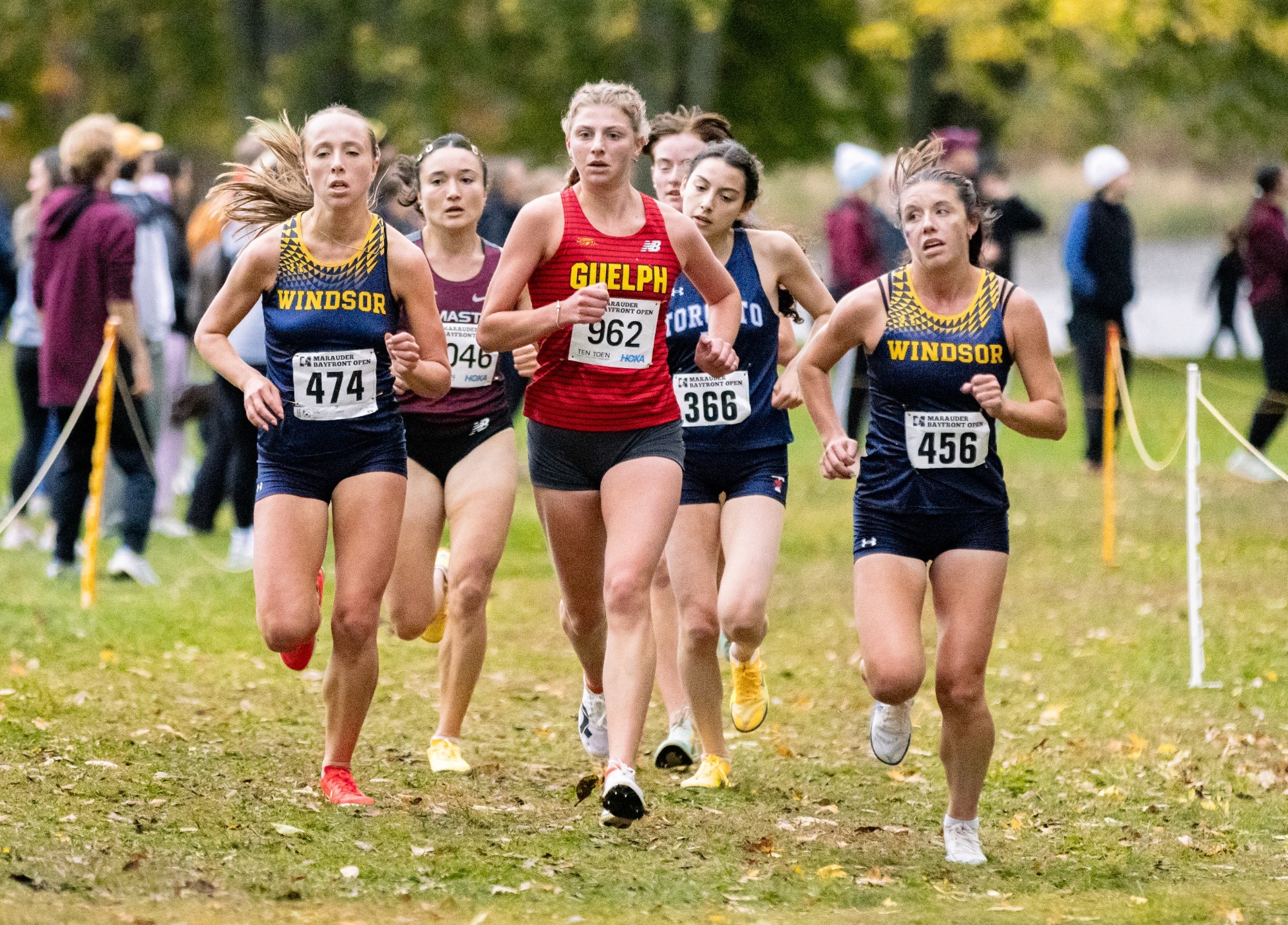 Gryphons women's cross country runner, Alexandra McDougall, at 2026 Marauder Lakefront Invitational