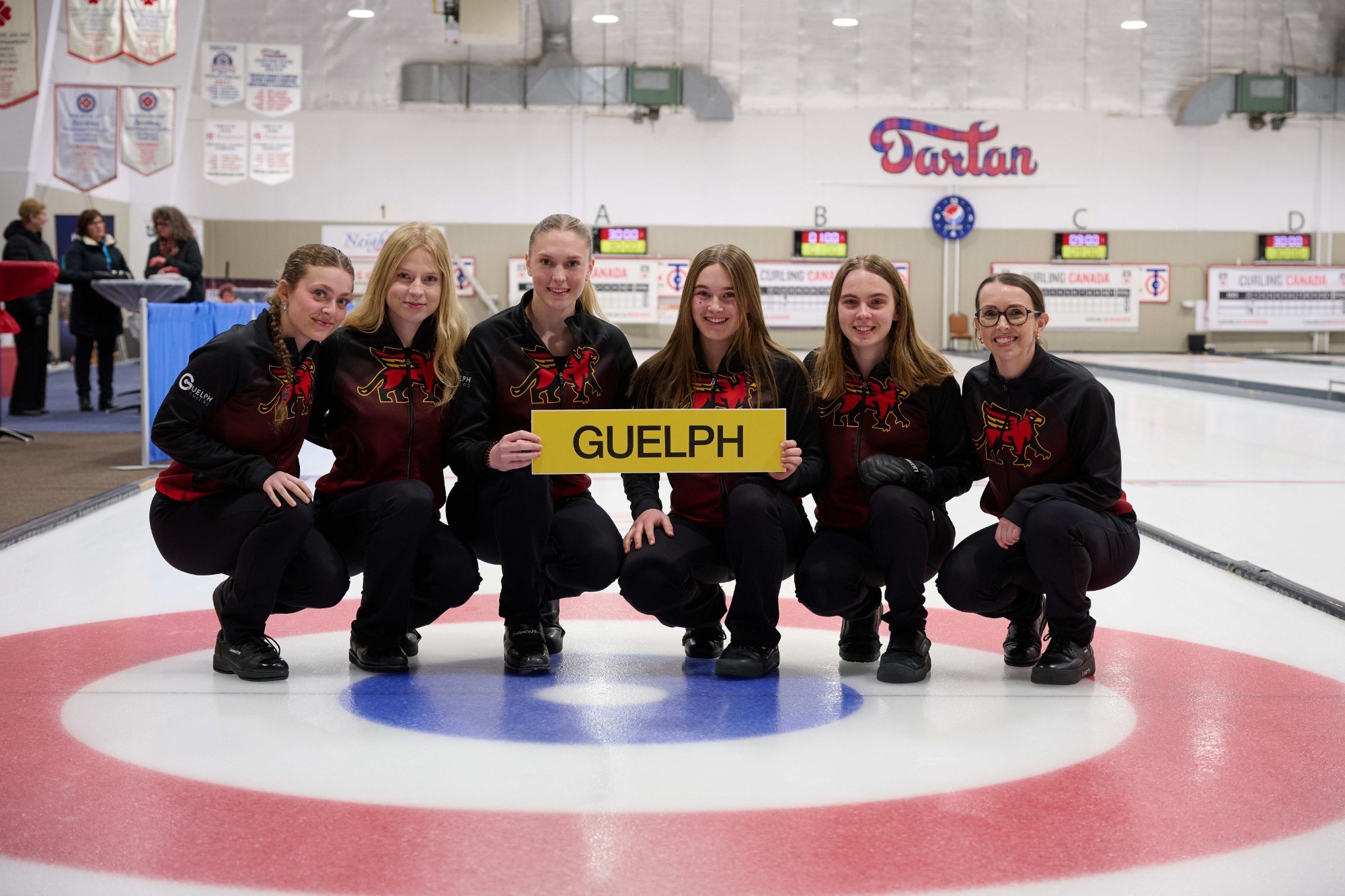 Guelph Gryphons women's curling team photo - 2026 nationals