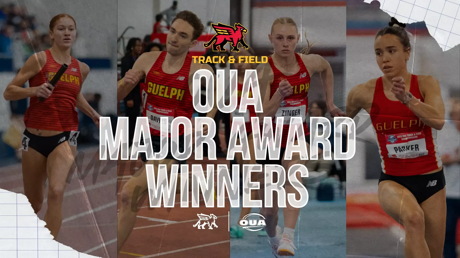 Gryphons Track & Field 2025-26 OUA major award winners