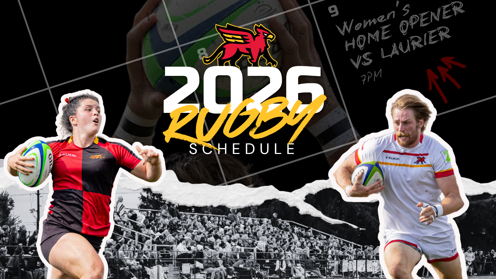 Gryphons women's and men's rugby schedules announced for 2026