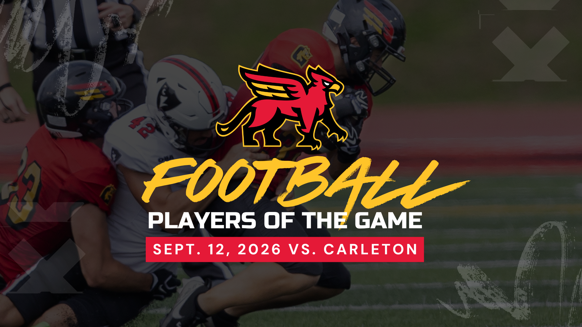  web - 2026 Gryphon FB POG - Week 3 vs Carleton (Sept. 12)