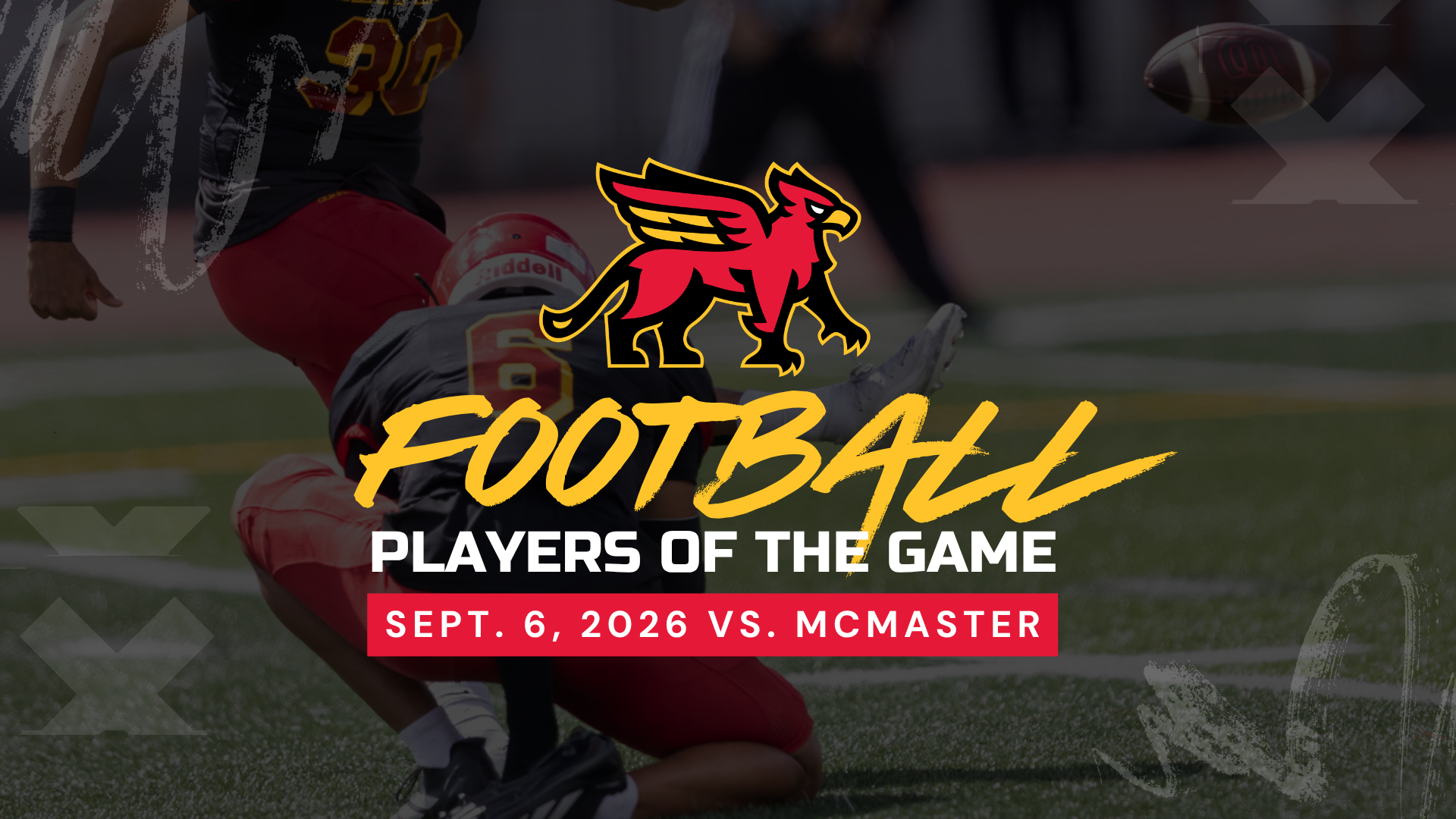 web - 2026 Gryphon FB POG - Week 2 vs McMaster (Sept. 6)