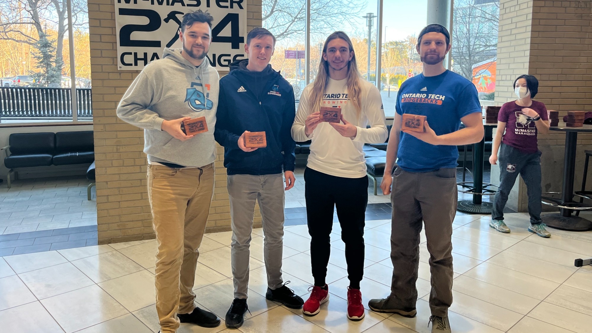 Men's JV rowing 2x4 winners