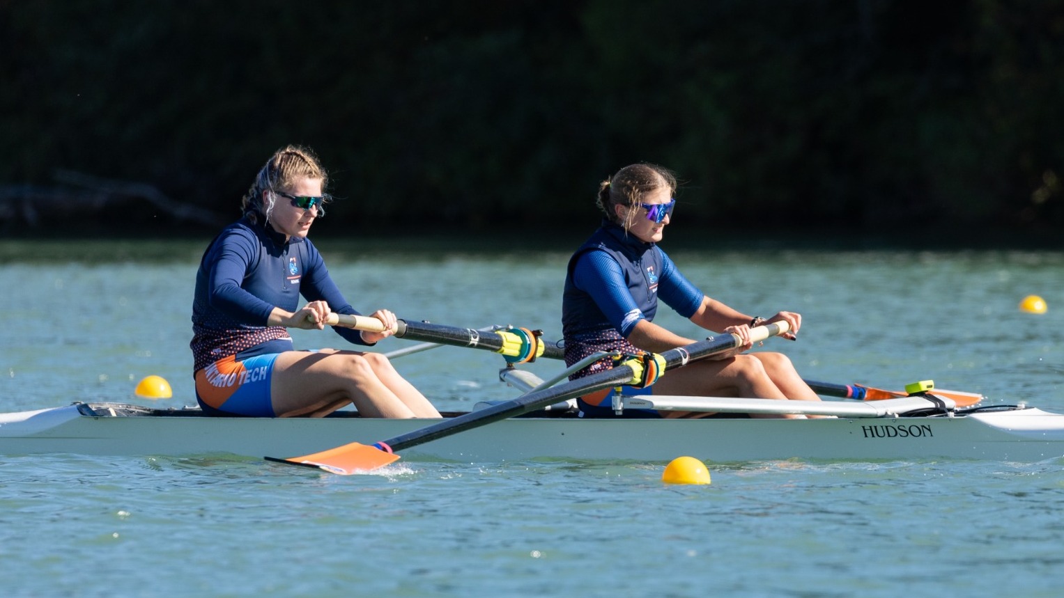 Ridgebacks rowers competing at the Brock Invitational