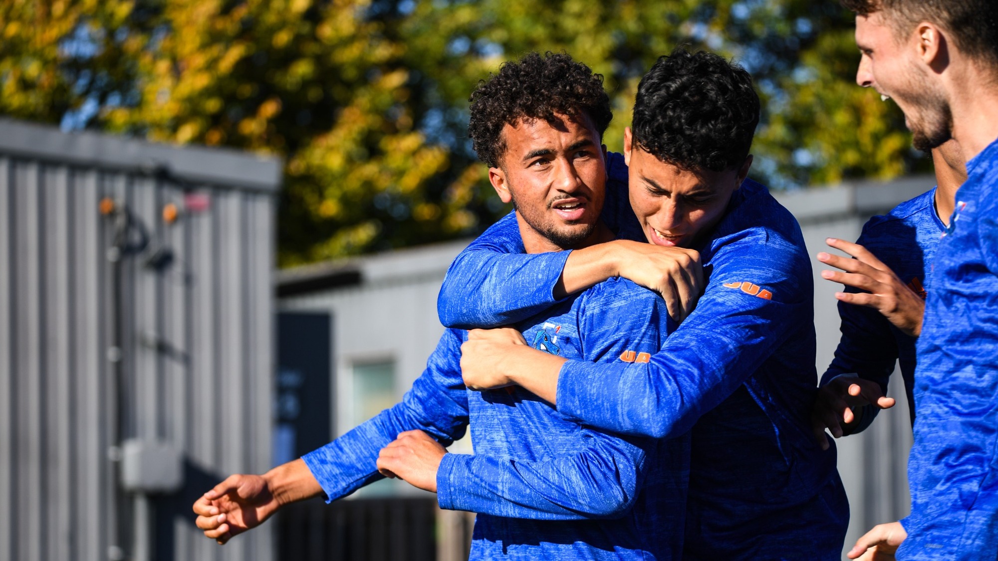 Ridgebacks celebrating a goal