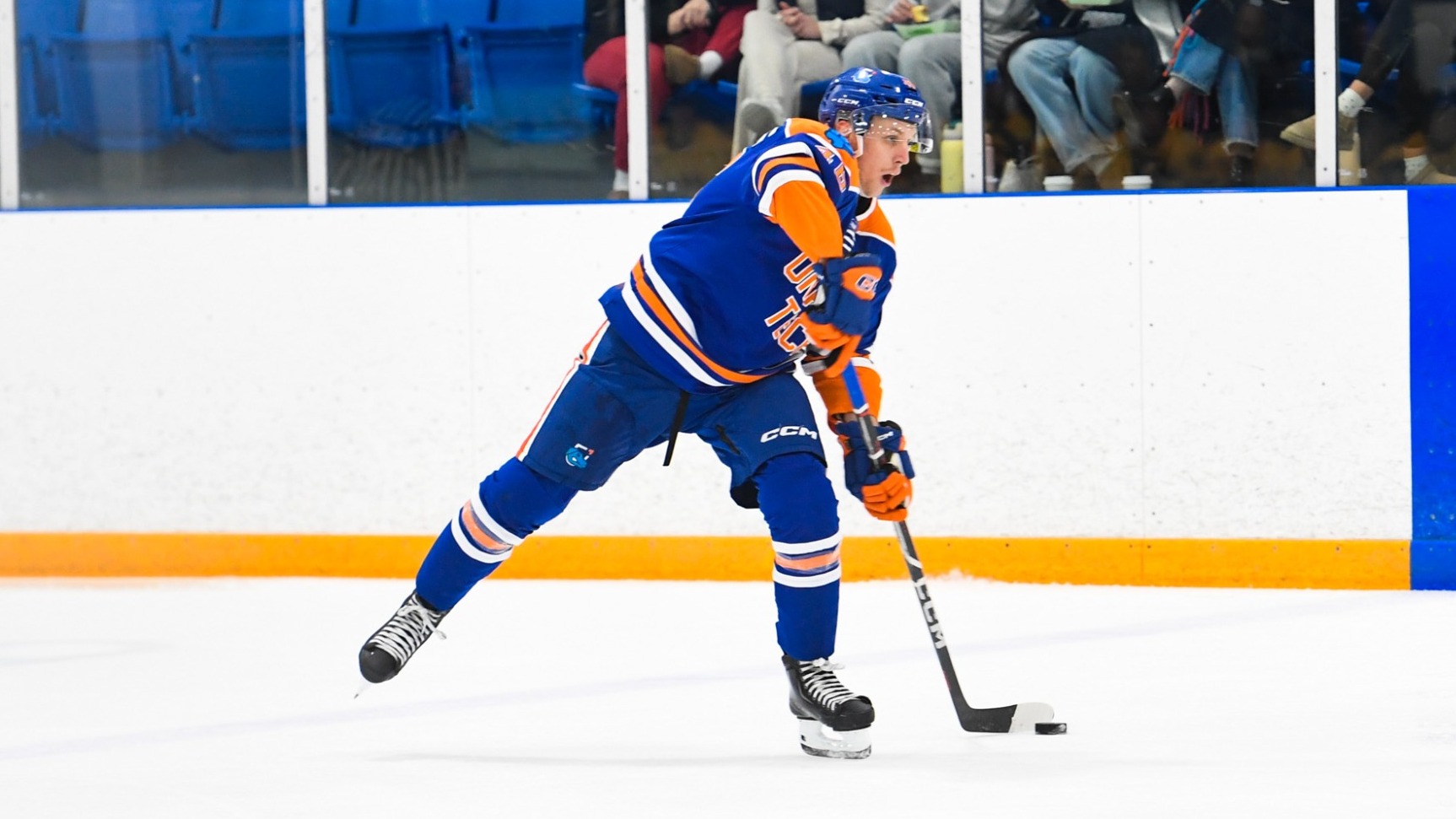 Ridgeback shooting the puck