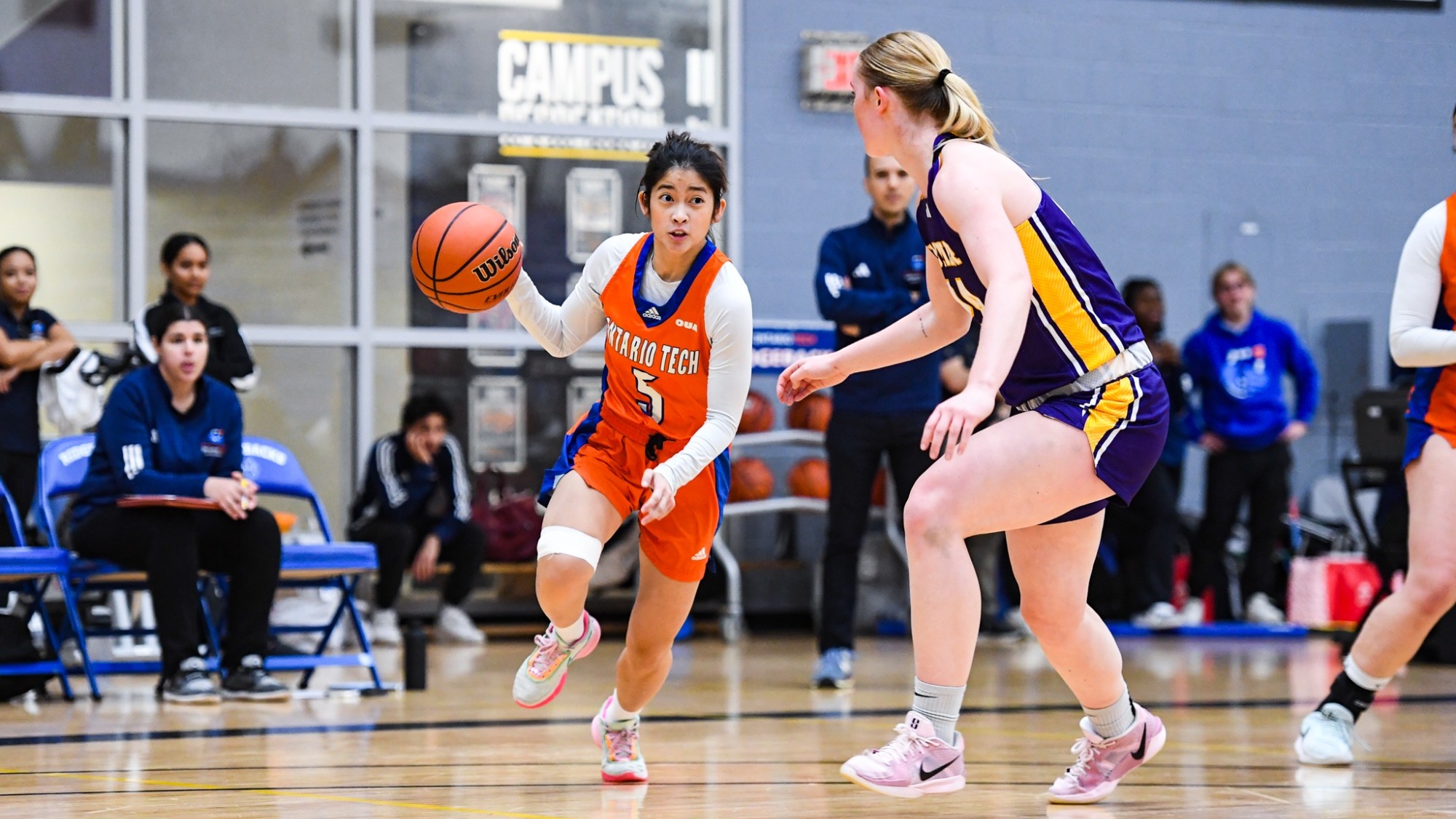 Felicity Villarin driving with the ball