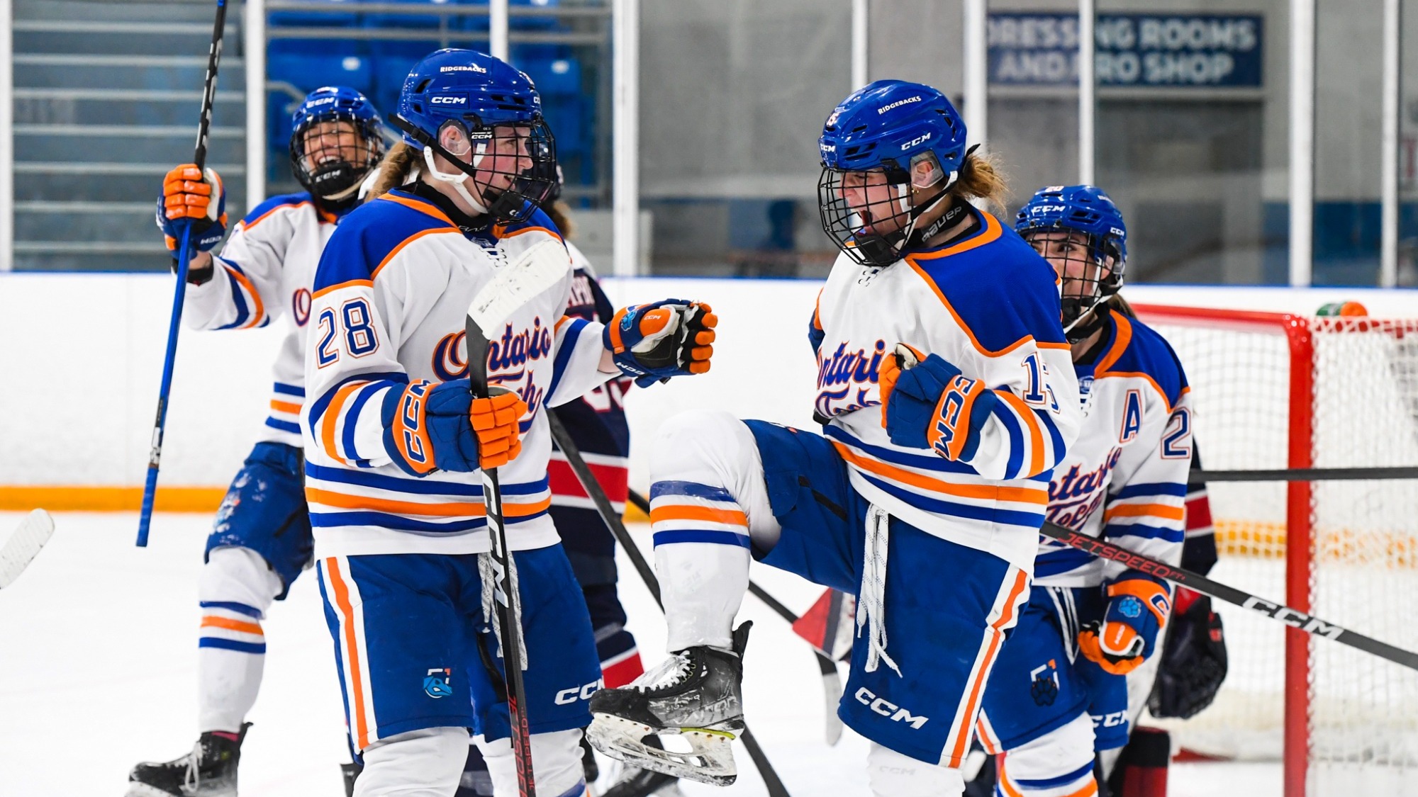 Ridgebacks celebrating goal
