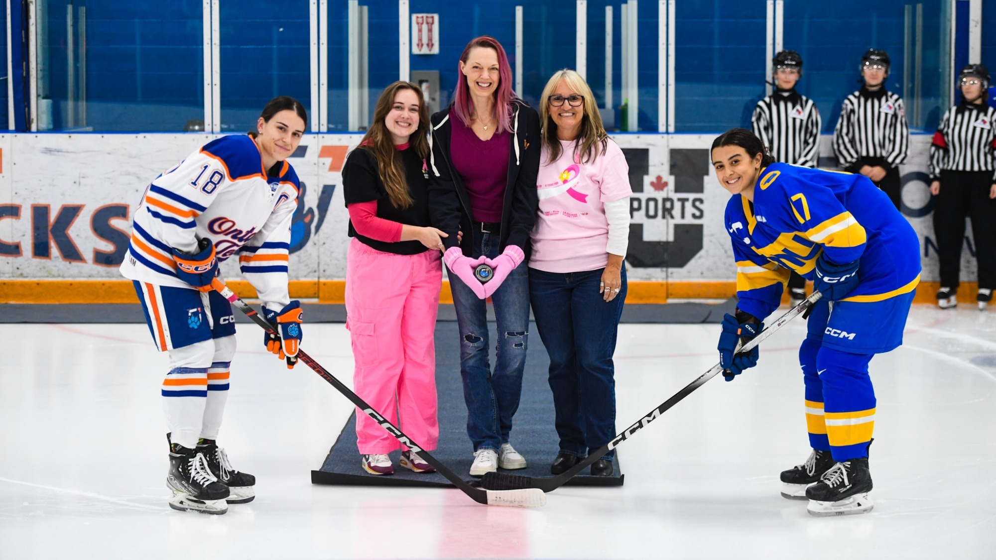 Think Pink puck drop