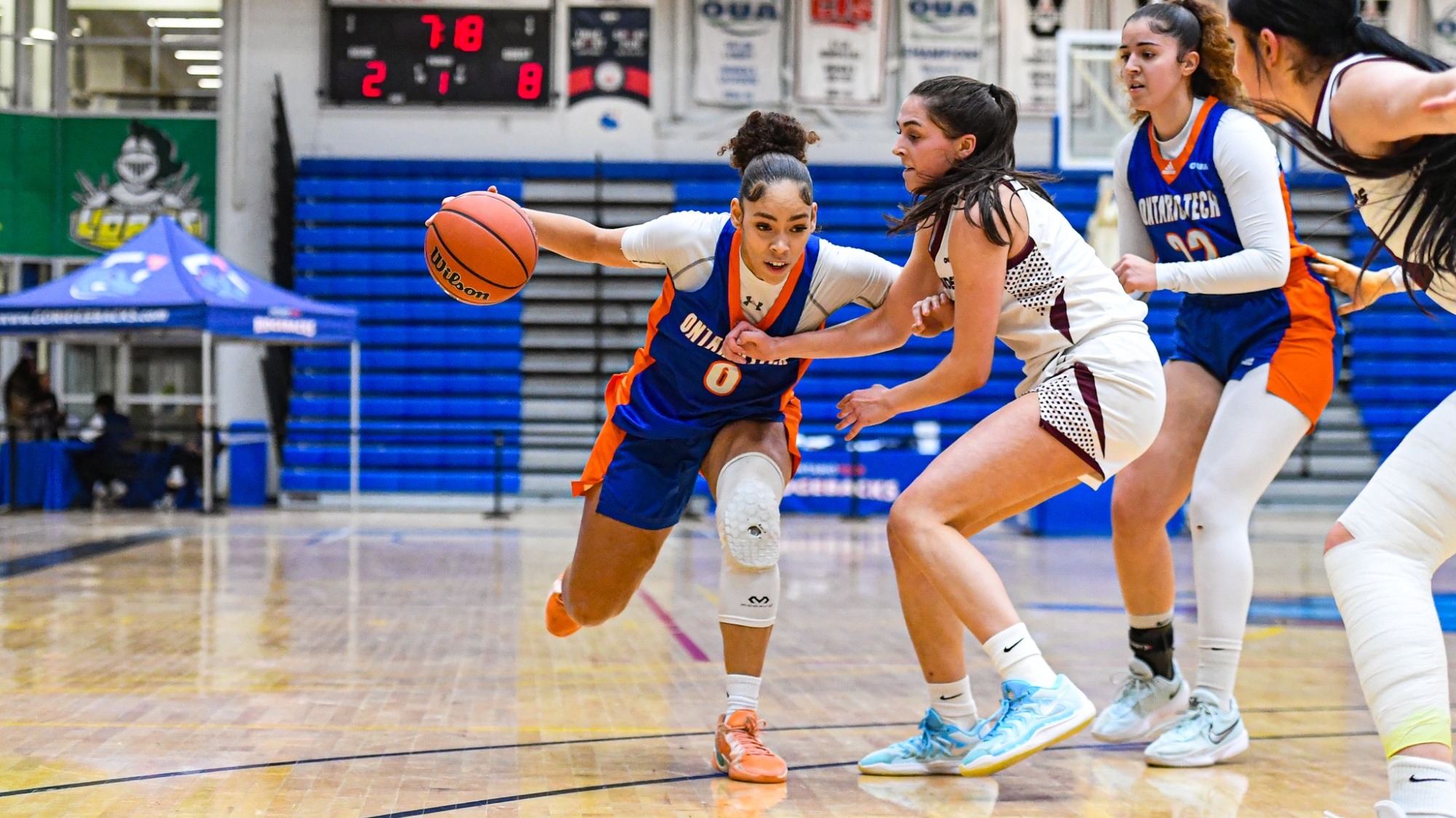 Kaleah Gosse with a basketball