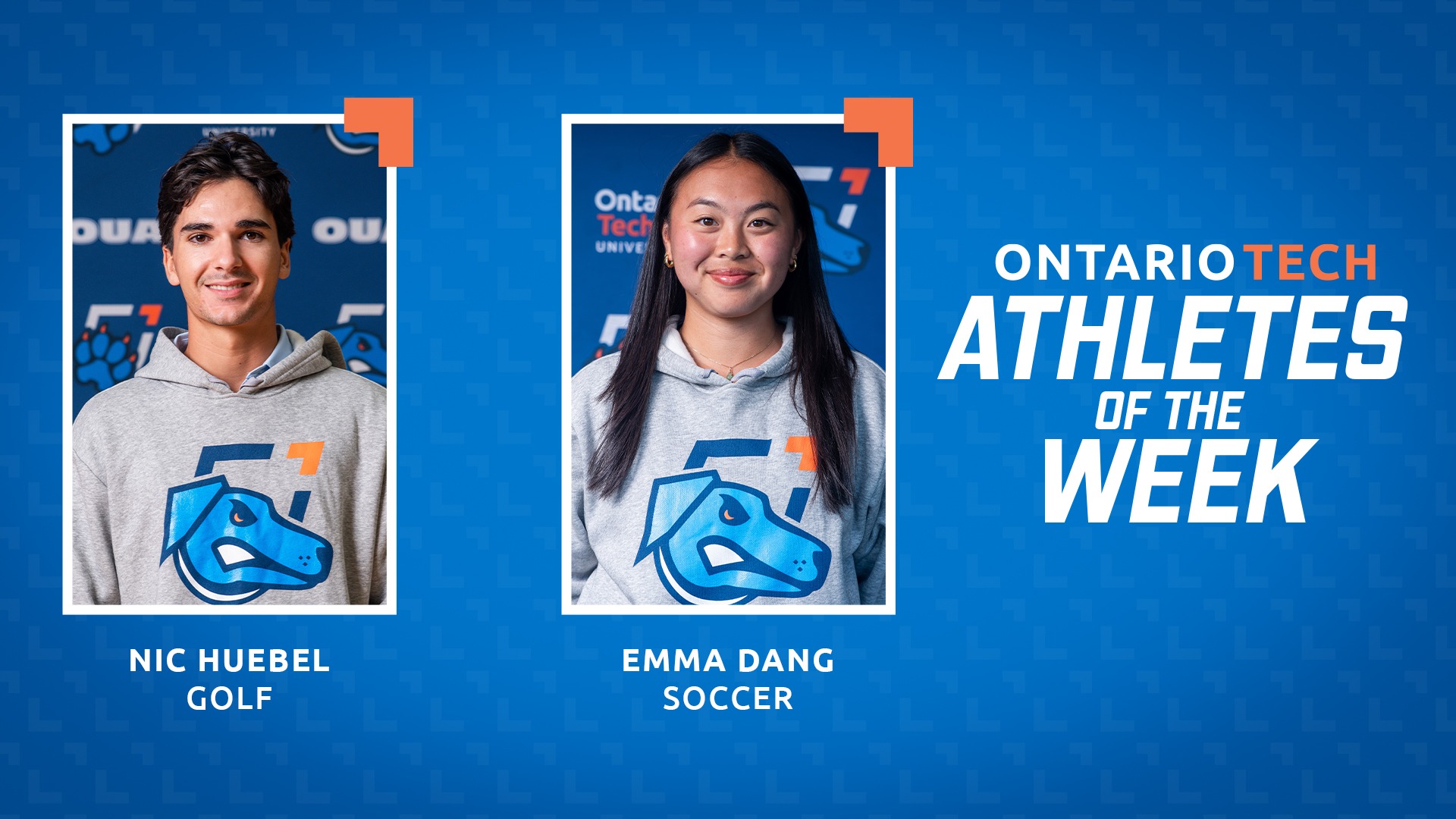 Nicolas Huebel and Emma Dang Athletes of the Week